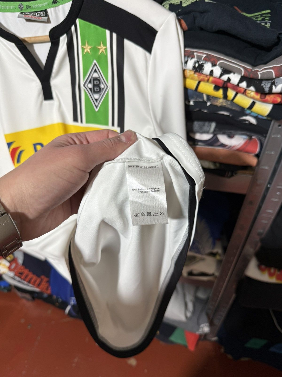Kappa Kappa borussia mönchengladbach 2015 2016 Home Soccer Jersey Size US M / EU 48-50 / 2 - 12 Thumbnail