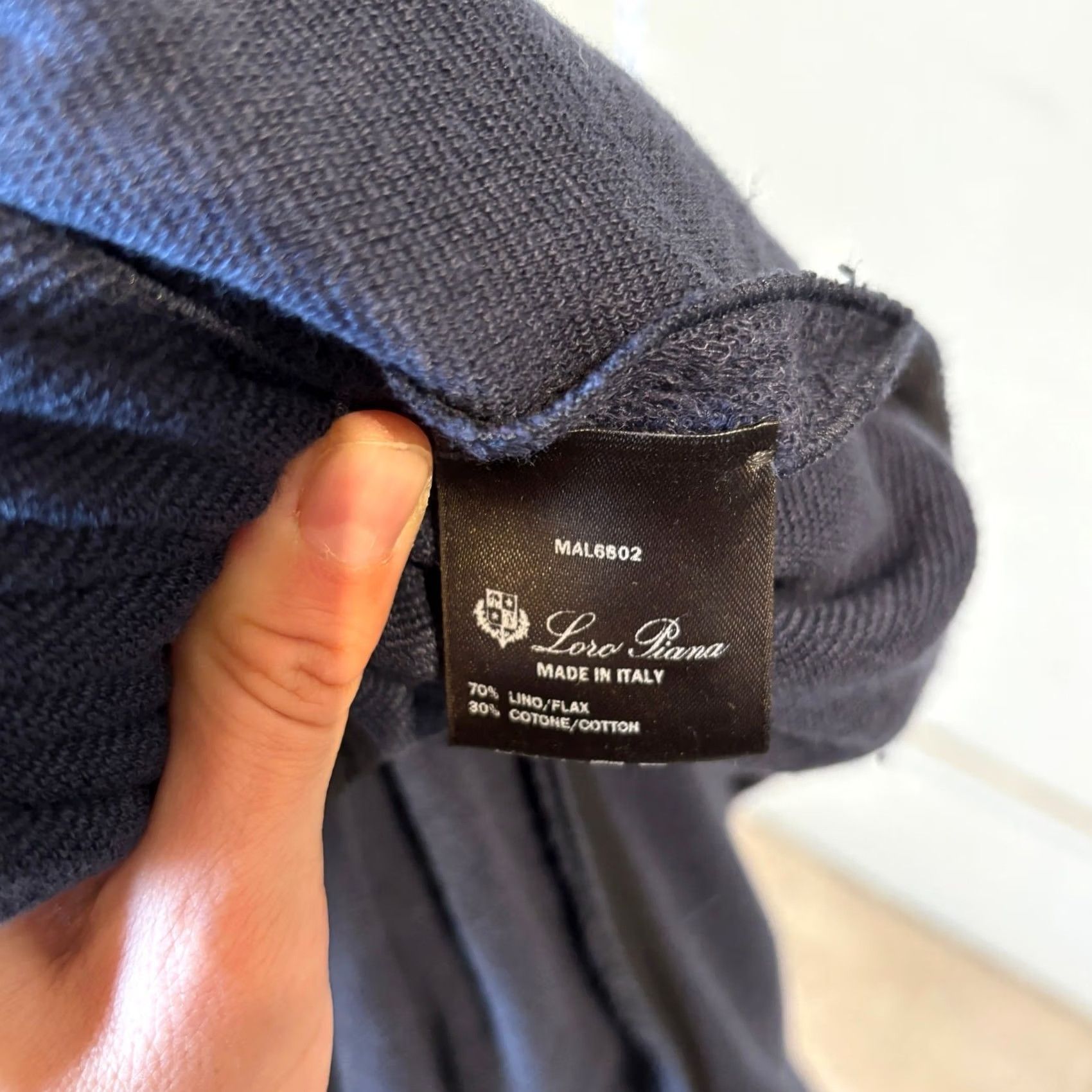 Loro Piana Loro Piana Lavagna Piped Linen Cotton Terry Dress Women's 46 Quiet Luxury Shirt Dress Midi Blue 46 Womens competição Size L / US 10 / IT 46 - 7 Thumbnail