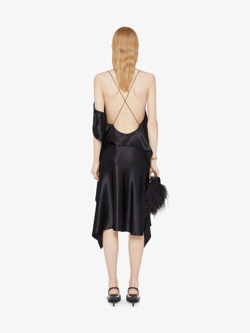 Givenchy o1n1vont0326 Asymmetric Draped Dress in Black Size XXS / US 00 / IT 34 - 4 Thumbnail