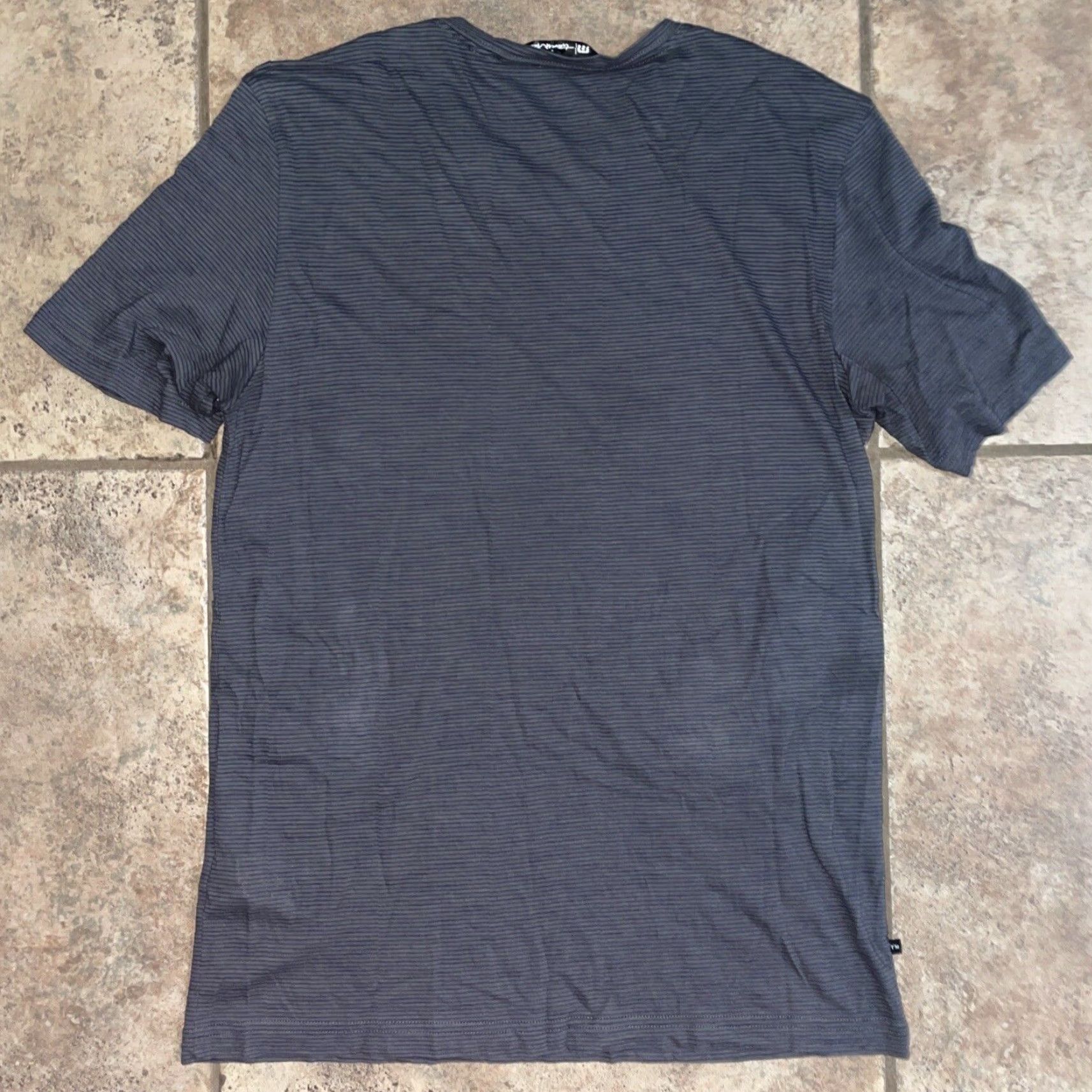 TravisMathew Travis Mathew Striped V-Neck Polo Mens S Gray V-Neck Polo Shirt Size US S / EU 44-46 / 1 - 4 Thumbnail