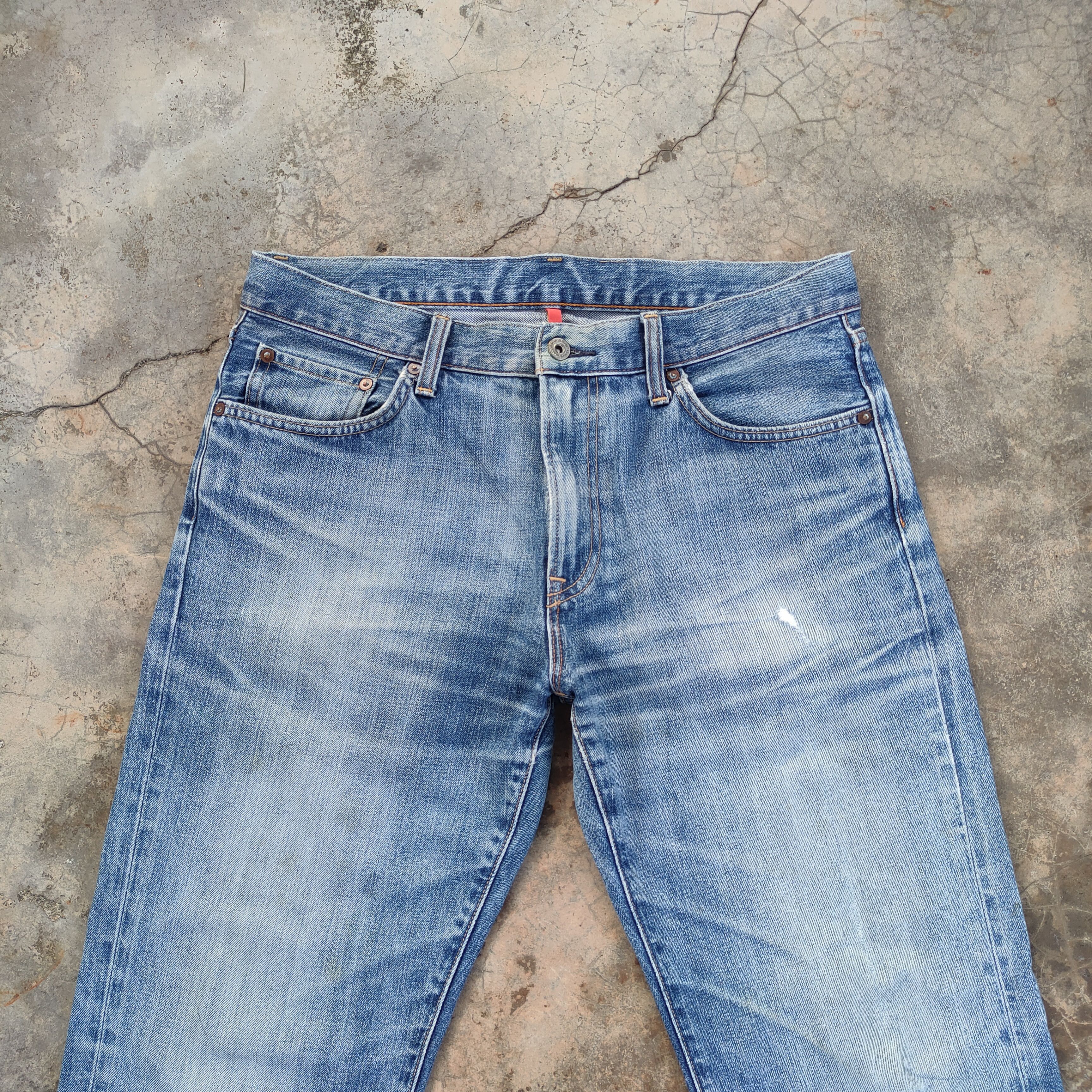 Japanese Brand JAPANESE VINTAGE FADED DISTRESSED DENIM JEAN PANTS Size US 34 / EU 50 - 3 Thumbnail