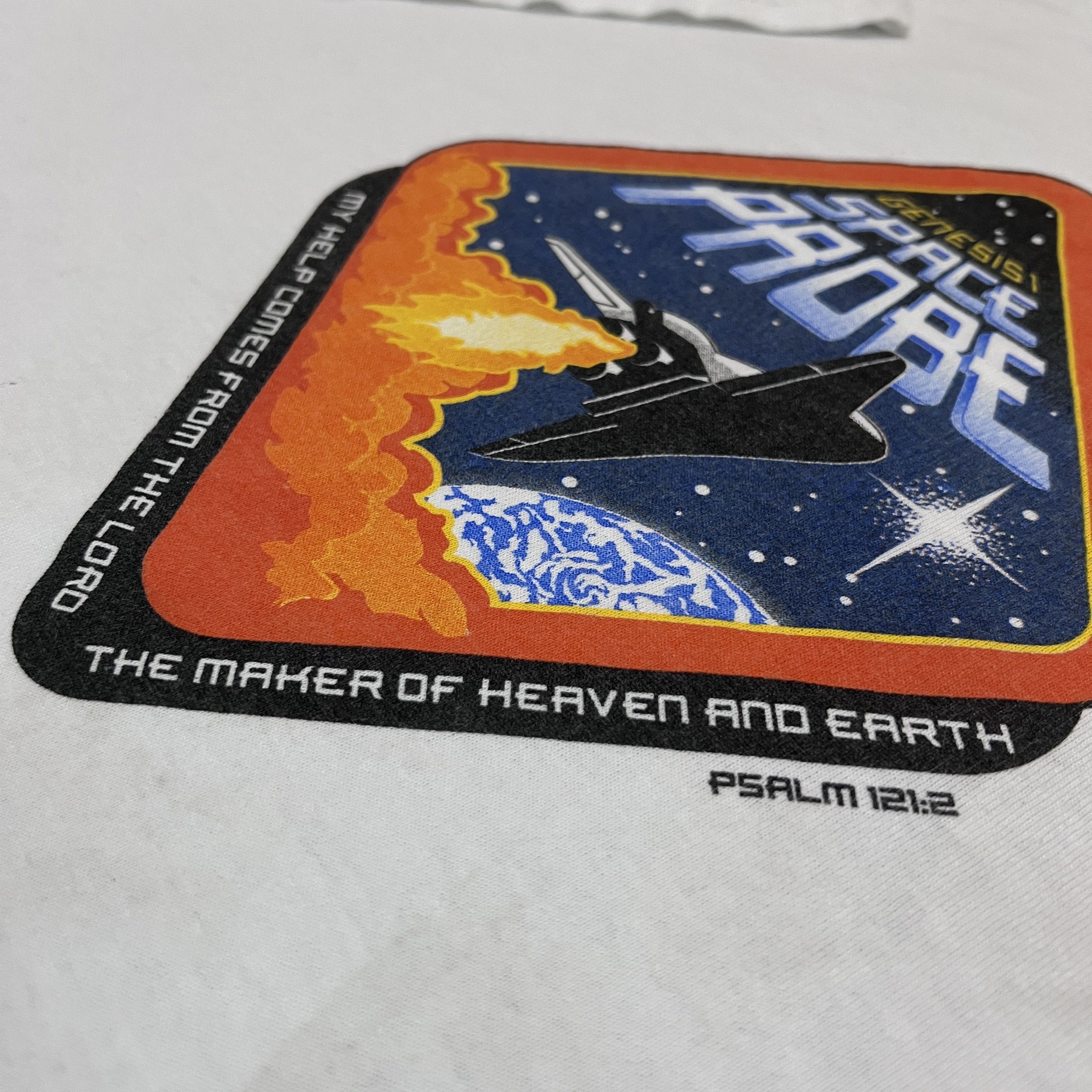 Vintage Vintage Y2K Genesis I SPACE PRPBE Jesus God Holy Bible Tee Size US L / EU 52-54 / 3 - 3 Thumbnail