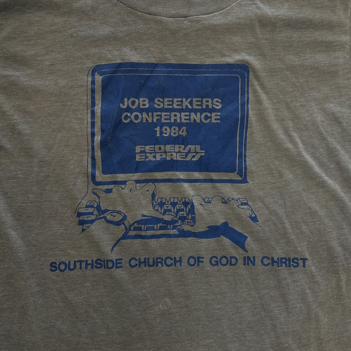 Vintage Vintage 1984 Federal Express “Job Seekers Conference” Tee Size US M / EU 48-50 / 2 - 2 Thumbnail