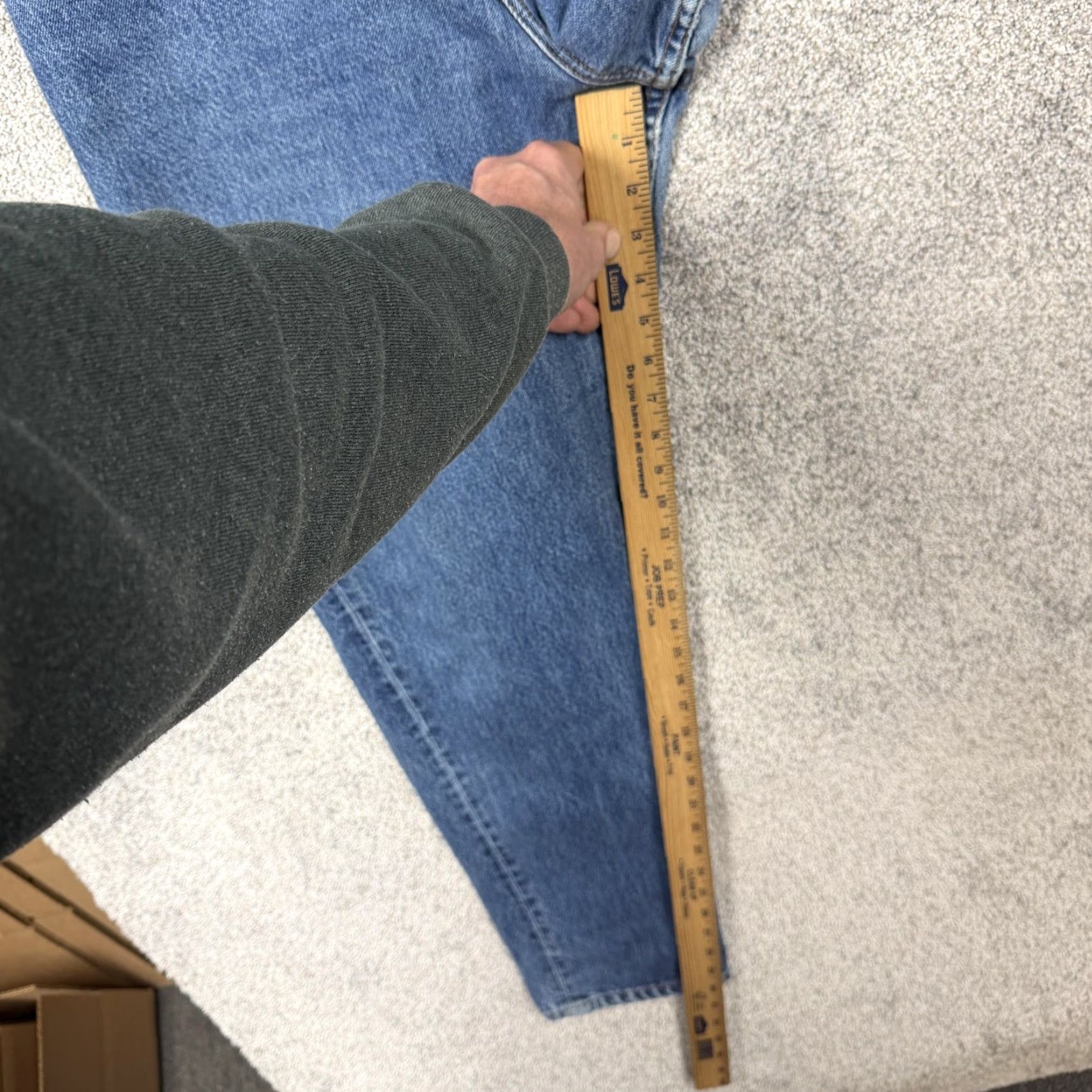 Gap VINTAGE Gap Jeans Womens 16 Regular 33x30 Blue Denim High Rise Classic Fit Tapered 5-Pocket Grunge 90s Size 38" / US 16 / IT 52 - 6 Thumbnail