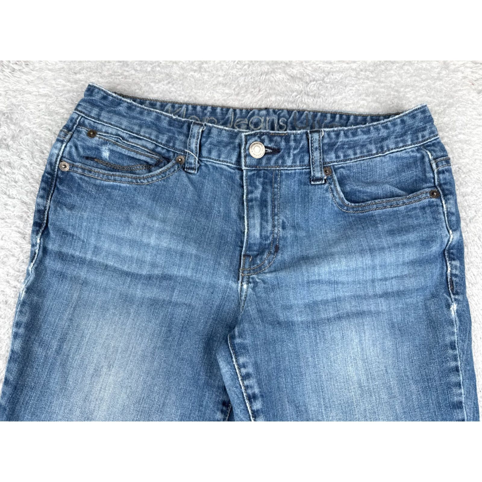 Calvin Klein VINTAGE Calvin Klein Jeans Women Bootcut Jeans 28x32 Blue Denim Low Rise Stretch 90s Girls Size 28" / US 6 / IT 42 - 4 Thumbnail