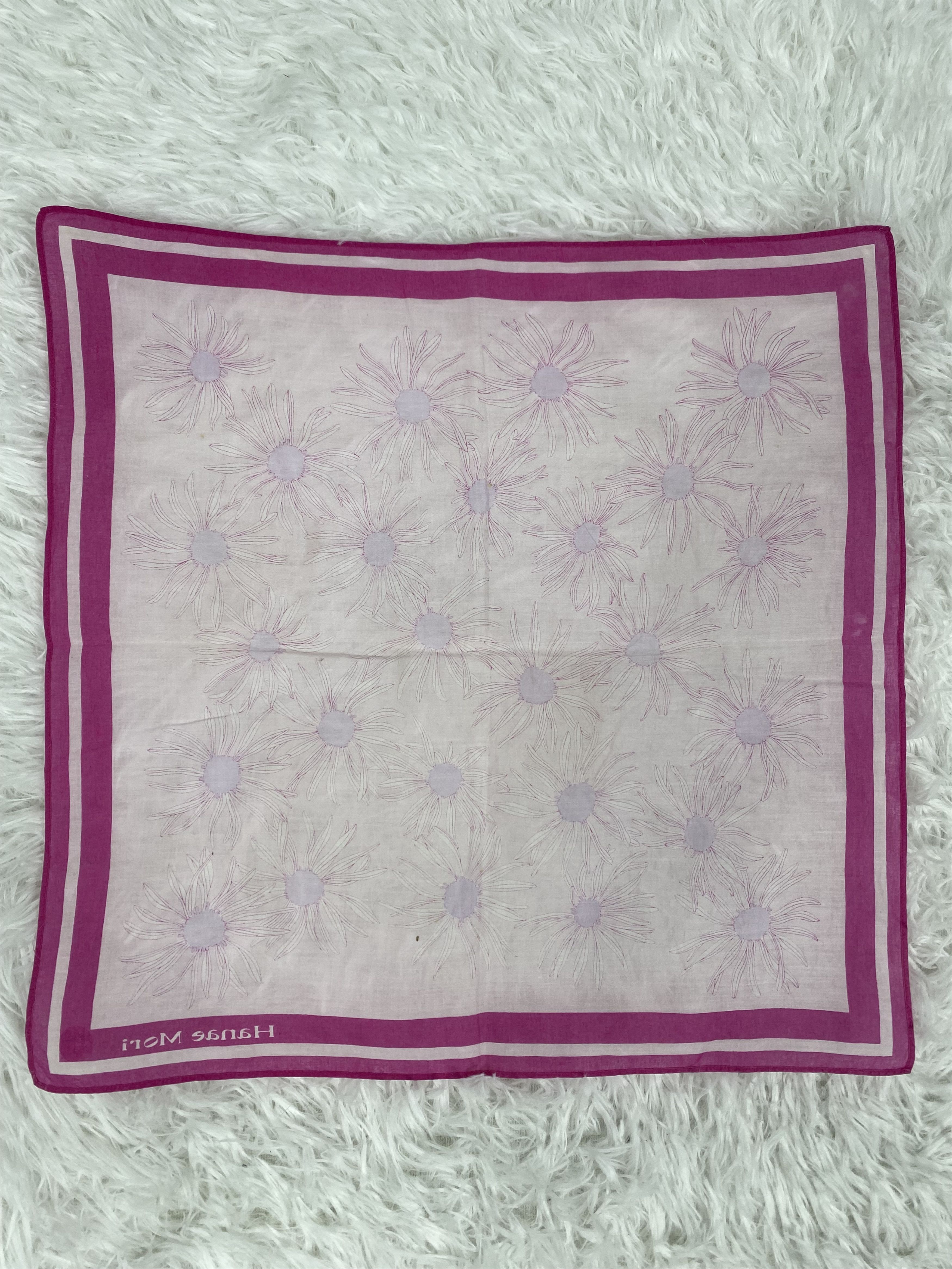 Hanae Mori Vintage Hanae Mori Handkerchief Neckerchief PH0484 Size ONE SIZE - 4 Thumbnail