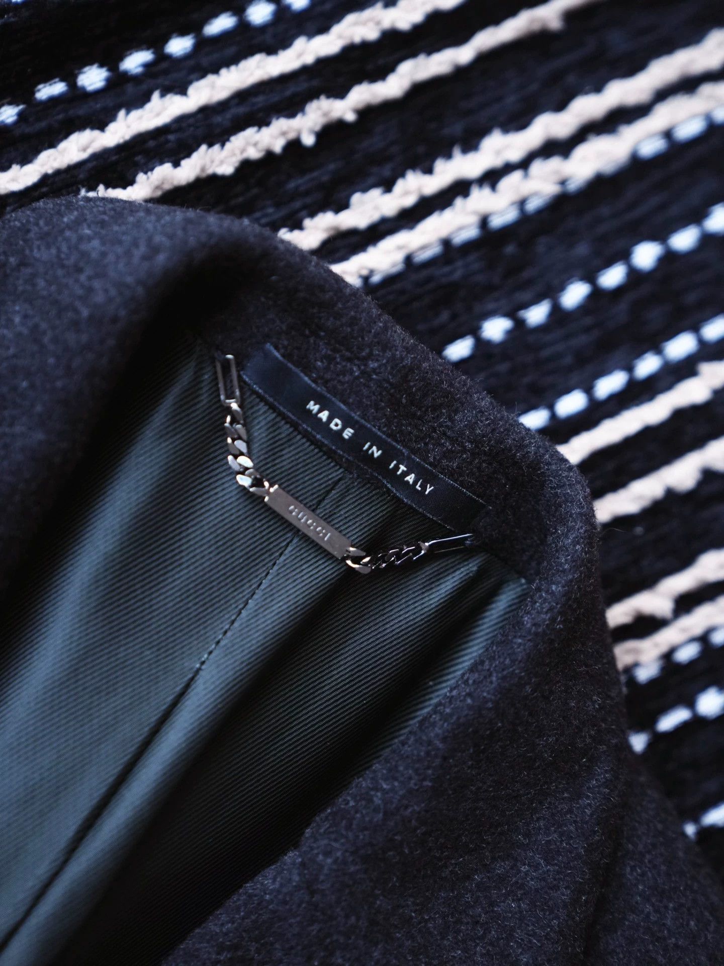 Gucci Gucci Charcoal Gray Handstitched WoolCashmere Coat Size XS / US 0-2 / IT 36-38 - 5 Thumbnail