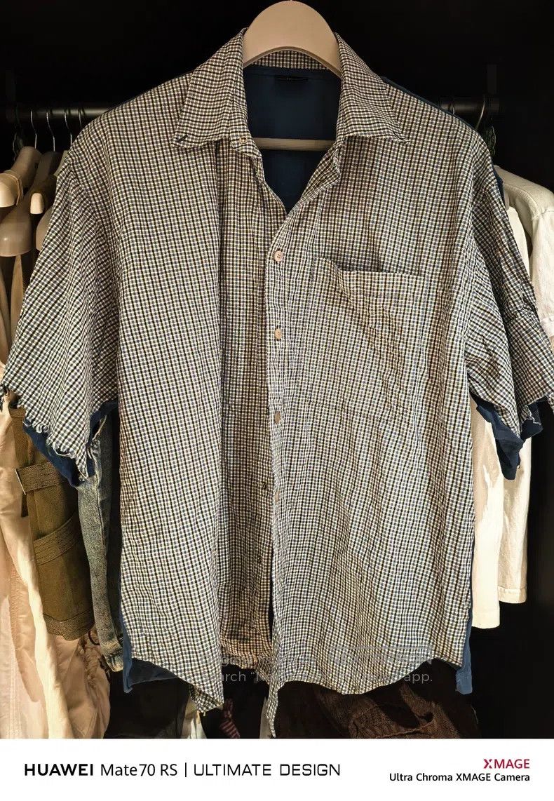 Balenciaga Balenciaga Patchwork Short Sleeve Shirt Size US M / EU 48-50 / 2 - 1 Thumbnail