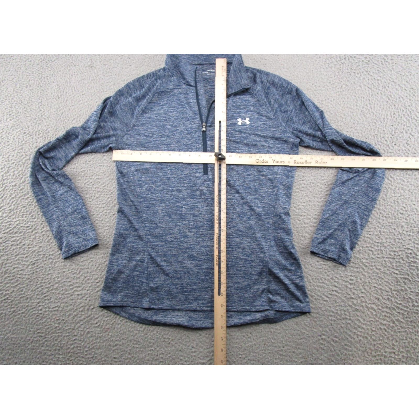 Under Armour Under Armour HeatGear Loose TechTwist 1/2 Zip Long Sleeve Pullover Shirt L Blue Size L / US 10 / IT 46 - 5 Thumbnail