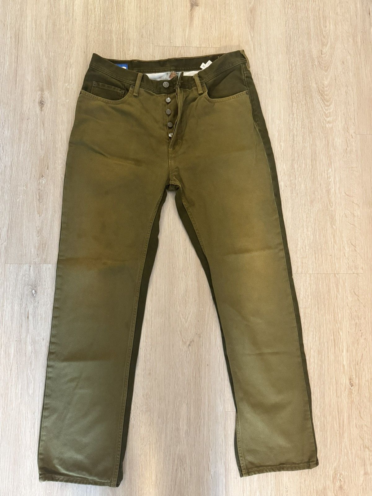 Acne Studios BNWT Acne Studios Blå Konst Land B Olive Trousers Size US 32 / EU 48 - 1 Thumbnail
