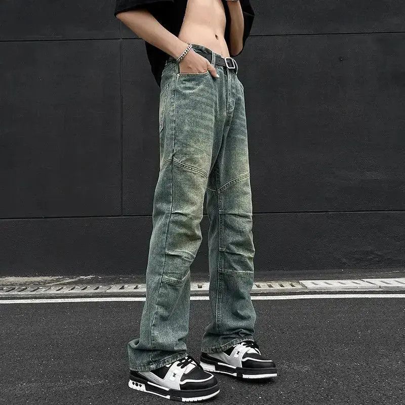 Japanese Brand Retro straight washed casual jeans Size US 32 / EU 48 - 4 Thumbnail