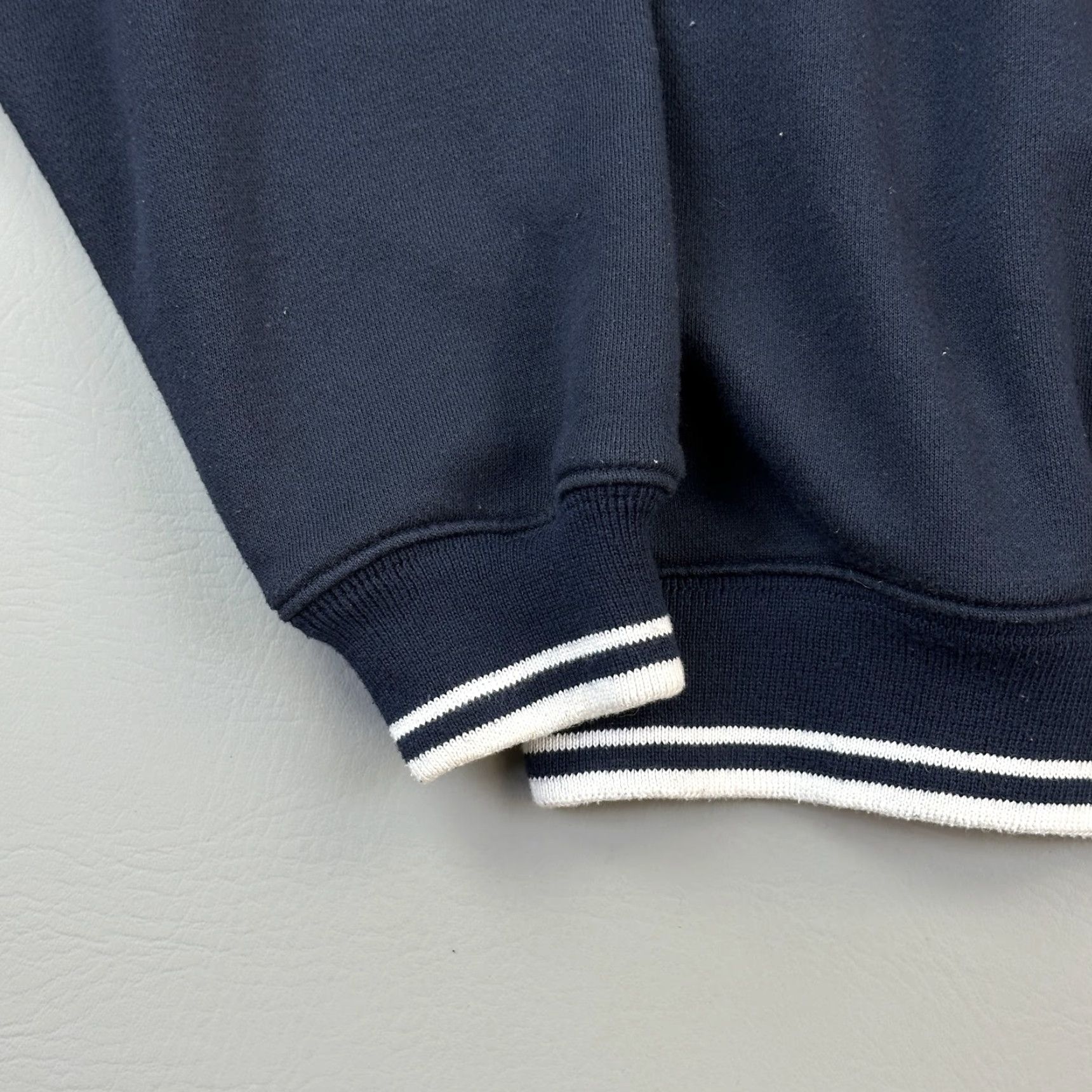 Vintage Norwegian Cruise Line Sweater Mens S/M Navy Fleece 1/4 Zip Pullover Embroidered Size US M / EU 48-50 / 2 - 3 Thumbnail