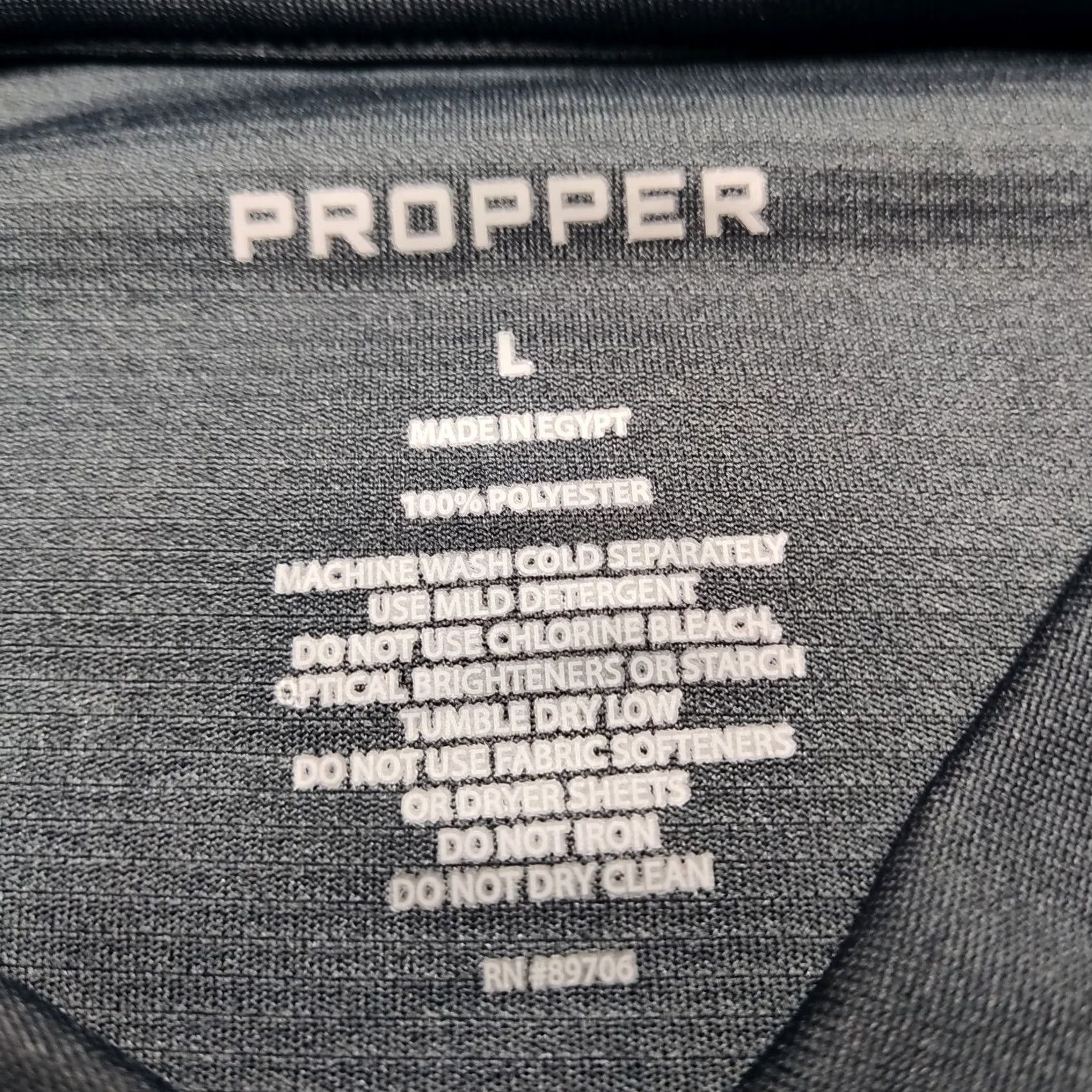 Propper PROPPER Summer Weight Women L Navy Blue Short Sleeve Polo Shirt NEW Size L / US 10 / IT 46 - 4 Thumbnail