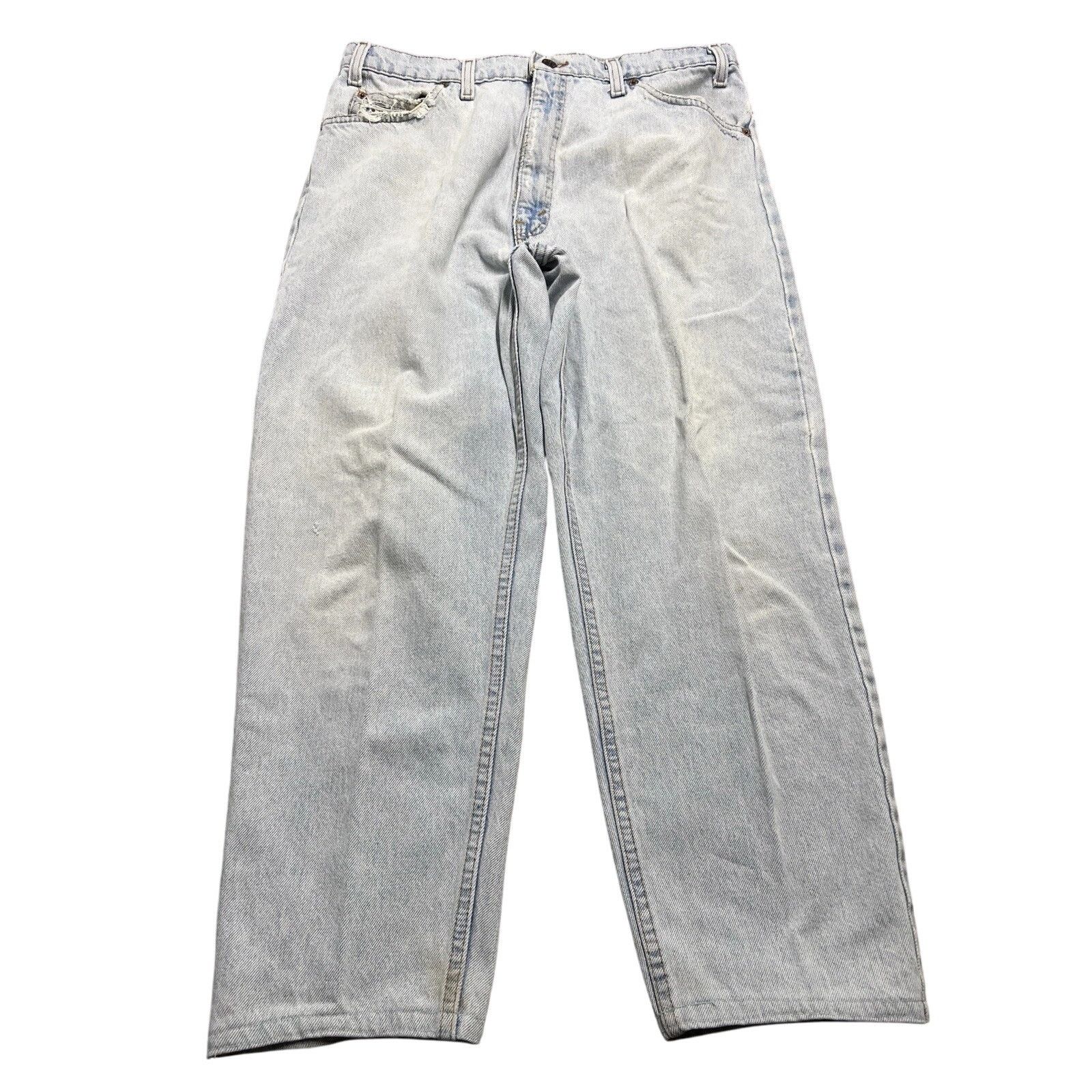 Levi's Levis- 550 Jeans 90s Orange Tab Distressed Denim USA Size US 36 / EU 52 - 1 Thumbnail