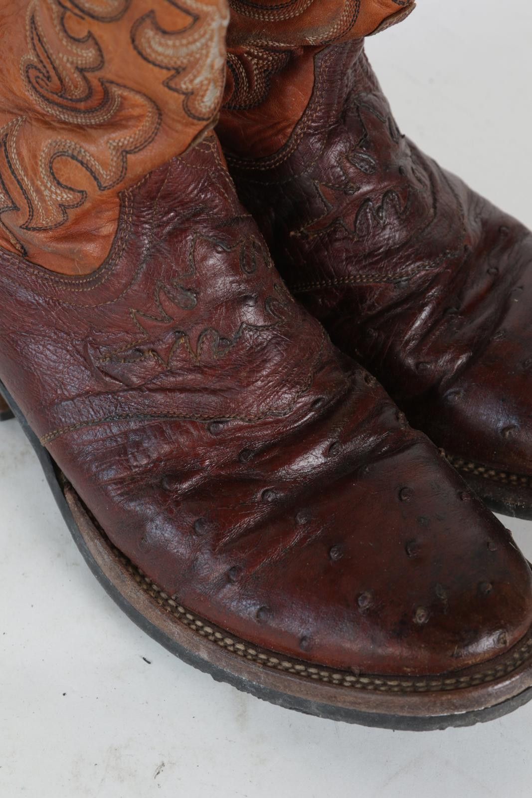 Lucchese 90's Lucchese Western Ostrich Quill Cowboy Boot Size ONE SIZE - 7 Thumbnail