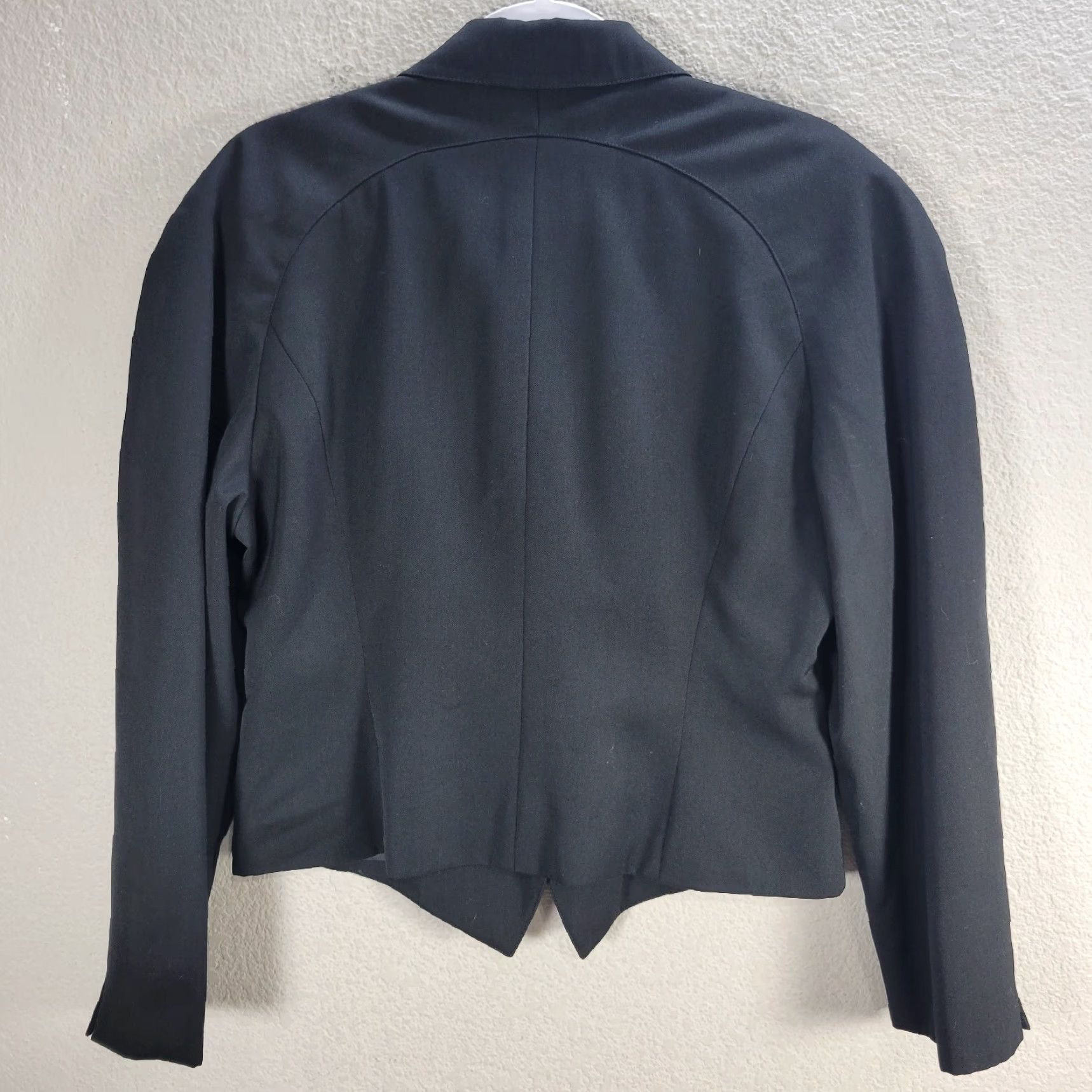 Doublet Vtg Jean Paul Black Crop Double-Breasted Blazer Made In Italy Lined Formal Sz 8 Size 30" / US 8 / IT 44 - 7 Thumbnail