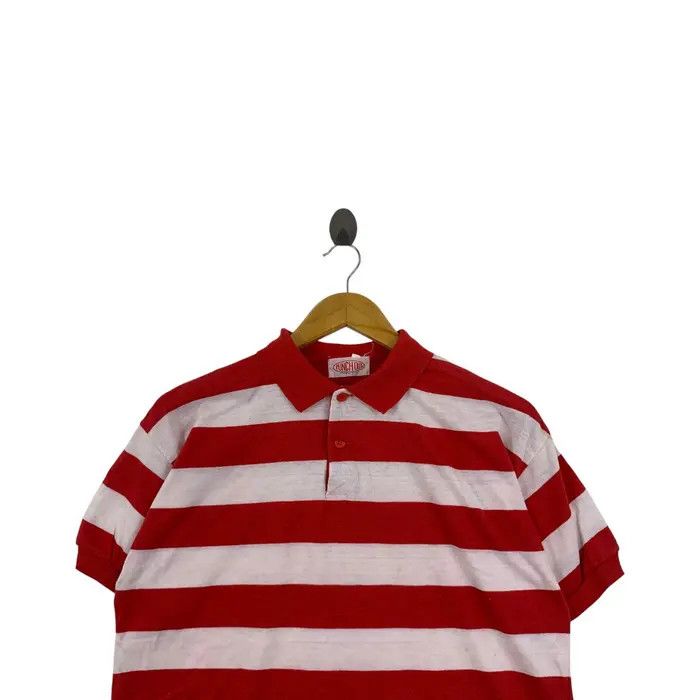 Vintage Vintage PUNCH OUT AMERICAN Style Striped Baggy Polo Size US M / EU 48-50 / 2 - 2 Thumbnail