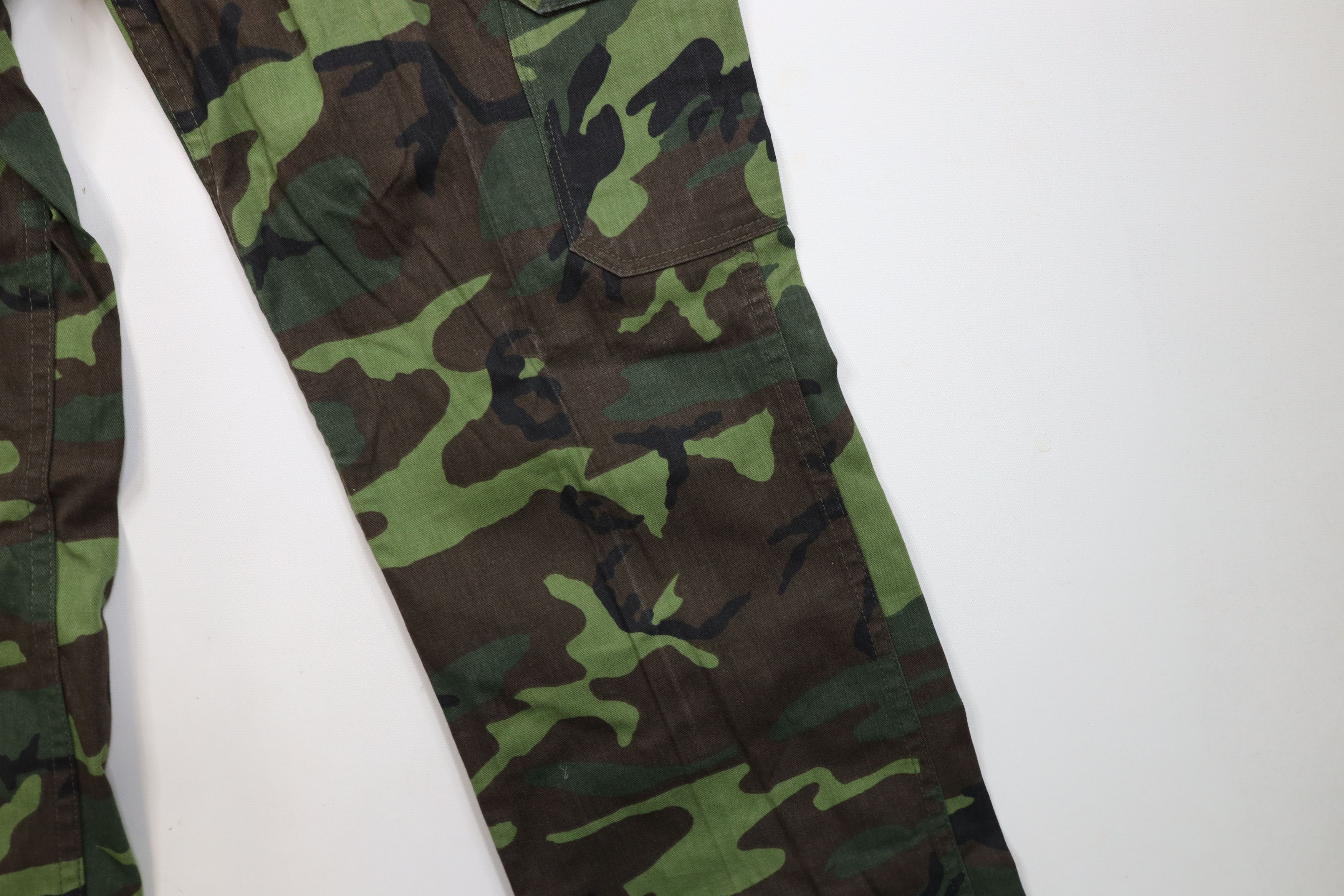 FiveBrother × Vintage Vintage 70s Five Brother Camouflage Wide Leg Cargo Pants USA Size US 34 / EU 50 - 7 Thumbnail
