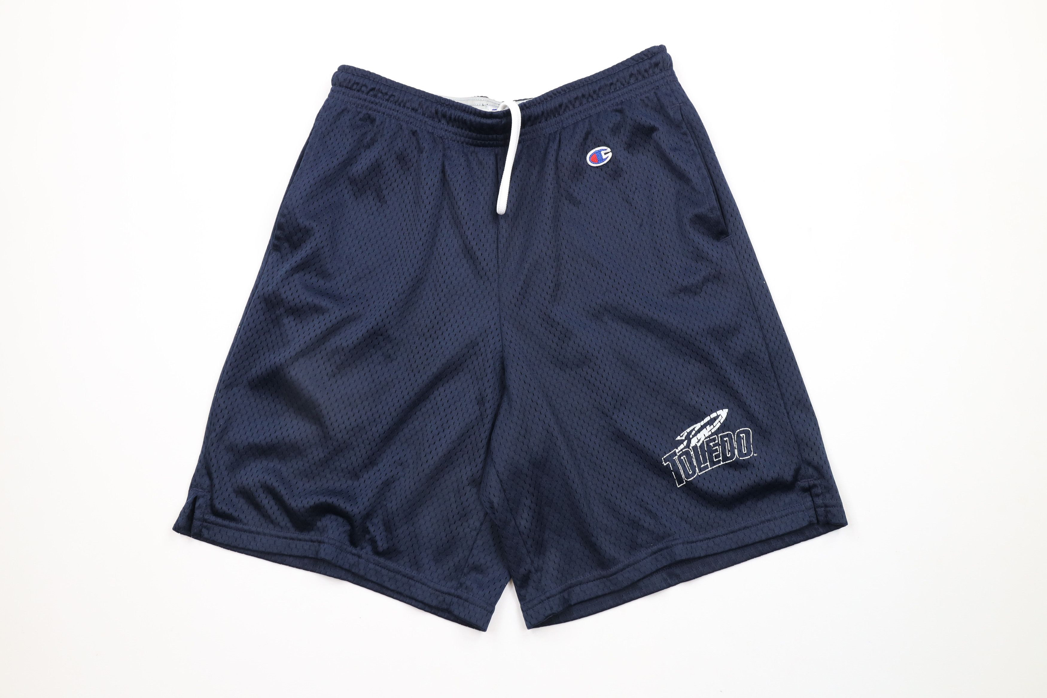 Champion × Vintage Vintage 90s Champion University of Toledo Above Knee Shorts Size US 34 / EU 50 - 1 Thumbnail