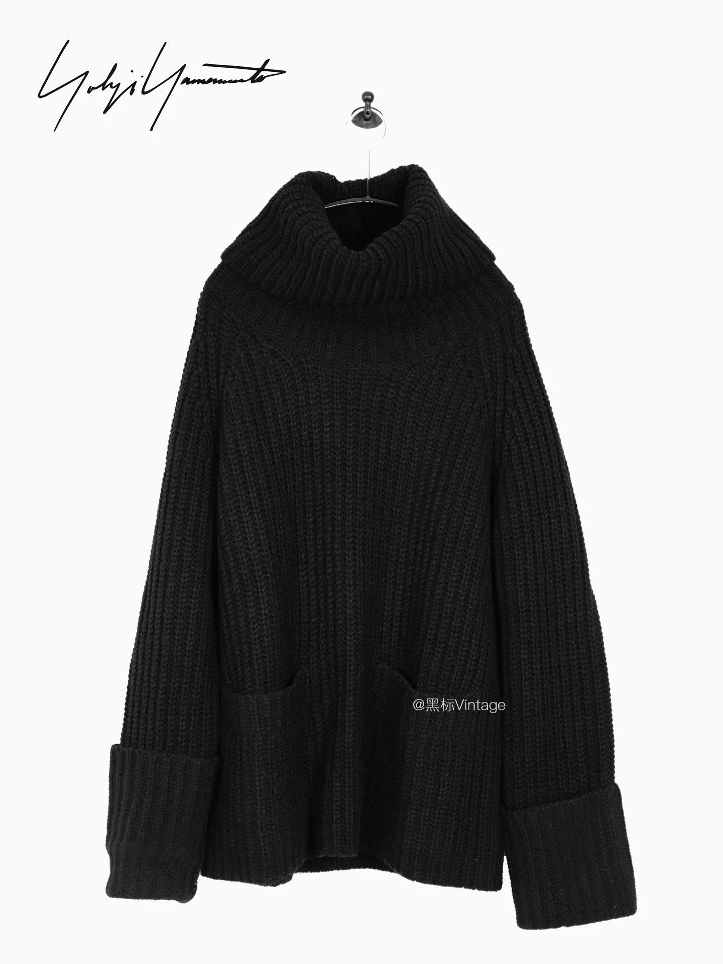 Yohji Yamamoto Yohji Yamamoto 18AW Vtg Thick Turt Cuffed Sweater Wmn Size US M / EU 48-50 / 2 - 1 Thumbnail