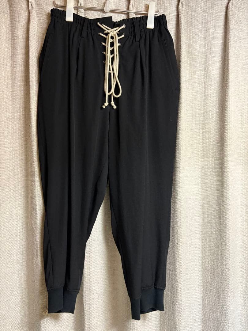 Yohji Yamamoto POUR HOMME 21ss race up pants HD-P56-100 Size US 35 - 1 Thumbnail