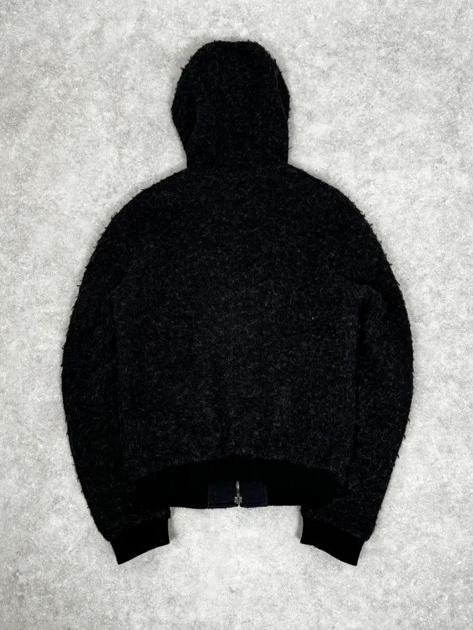 Dolce & Gabbana 2010s Dolce & Gabbana Grey Spiky Wool Zip-Up Jacket Size US M / EU 48-50 / 2 - 4 Thumbnail
