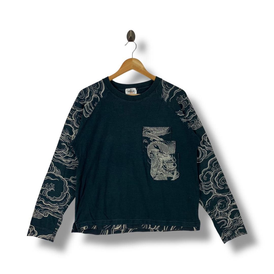 Karakuri Tamashii KARAKURI TAMASHI japanese culture embroidery long sleeve tee Size US L / EU 52-54 / 3 - 1 Thumbnail