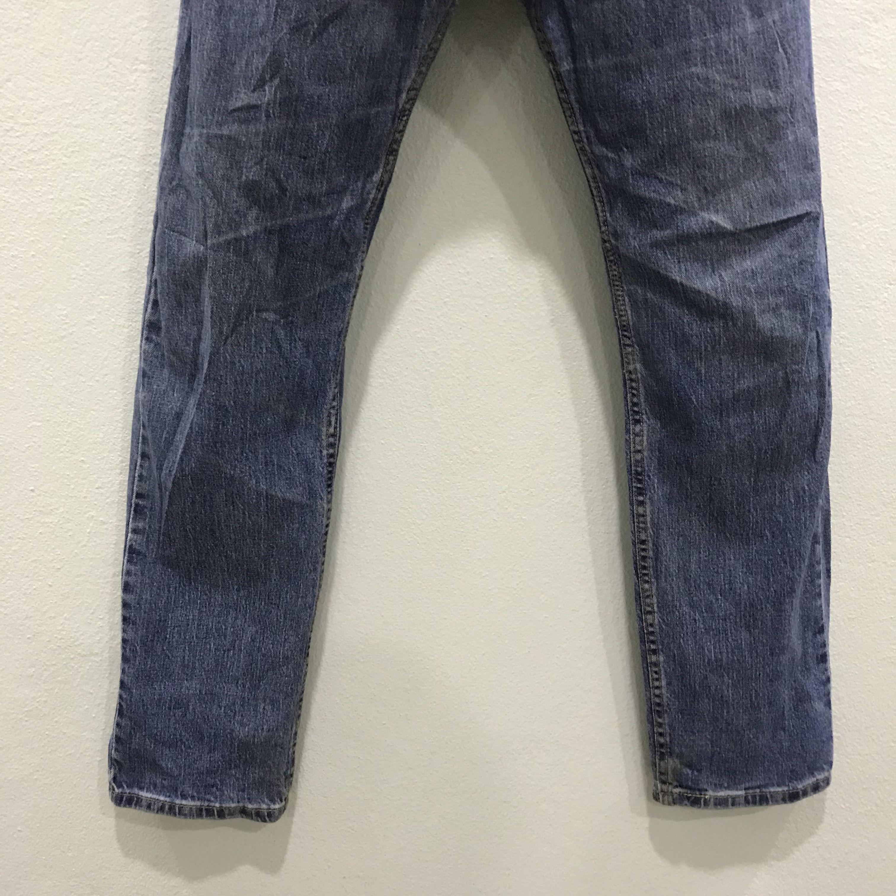 Levi's Levi’s 505 Regular Fit Straight Leg Jeans Dark Wash Size US 32 / EU 48 - 4 Thumbnail