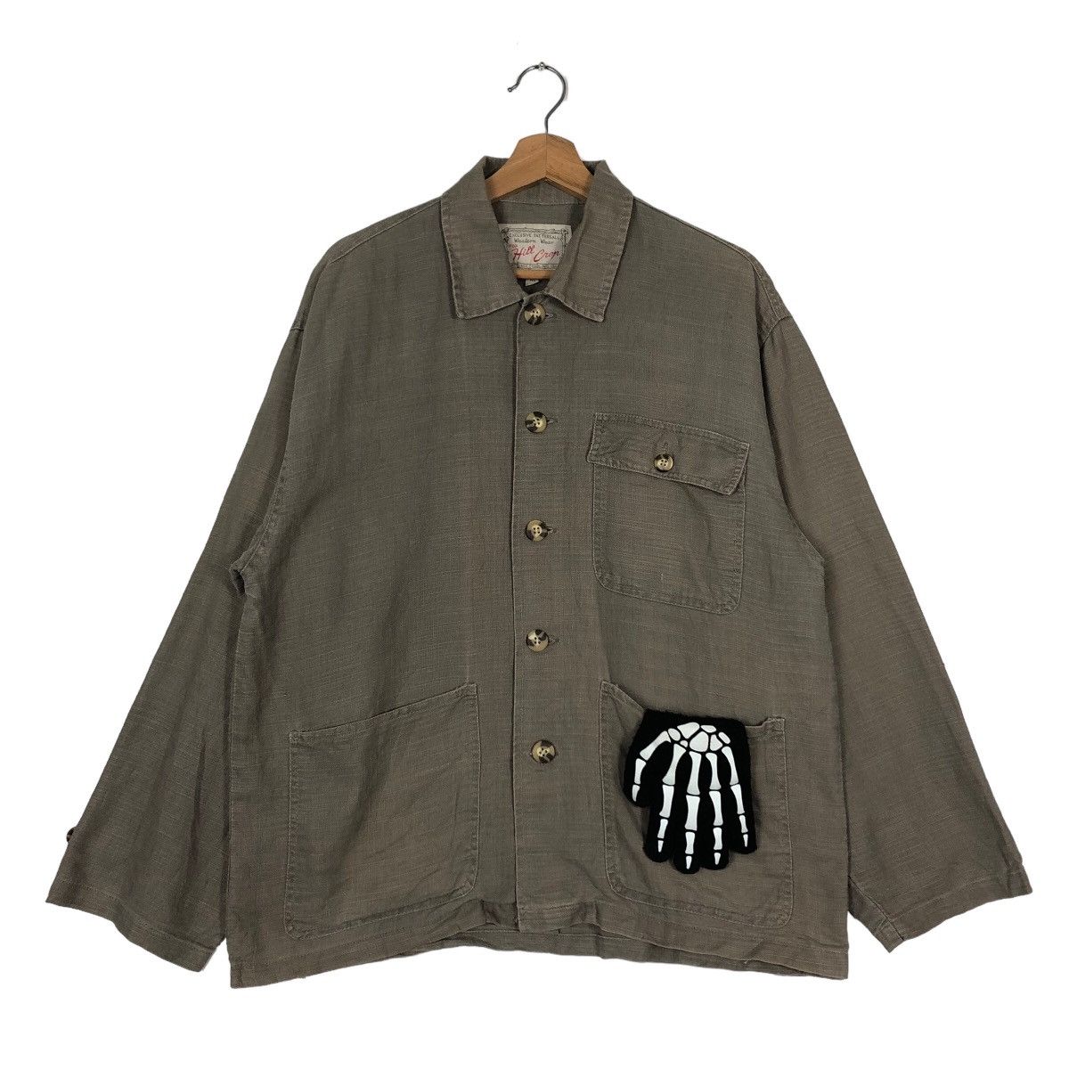 Issey Miyake 🔥Vintage Hikory Chore Jacket Hill Crop Western Made Design Size US M / EU 48-50 / 2 - 2 Thumbnail