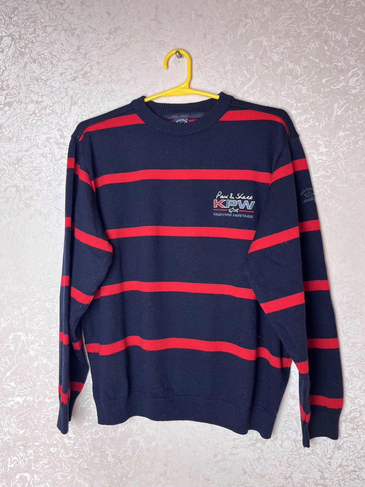 Paul Shark Striped Lana Wool Sweater Size XL