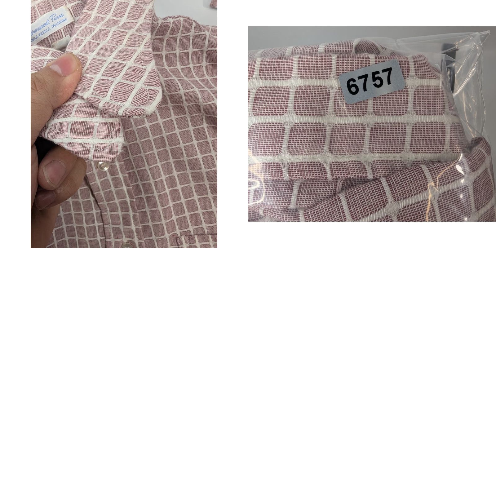 Vintage CARAT Men's Checkered Long Sleeve Button Shirt Permanent Press Size 15-33 Size US M / EU 48-50 / 2 - 8 Thumbnail