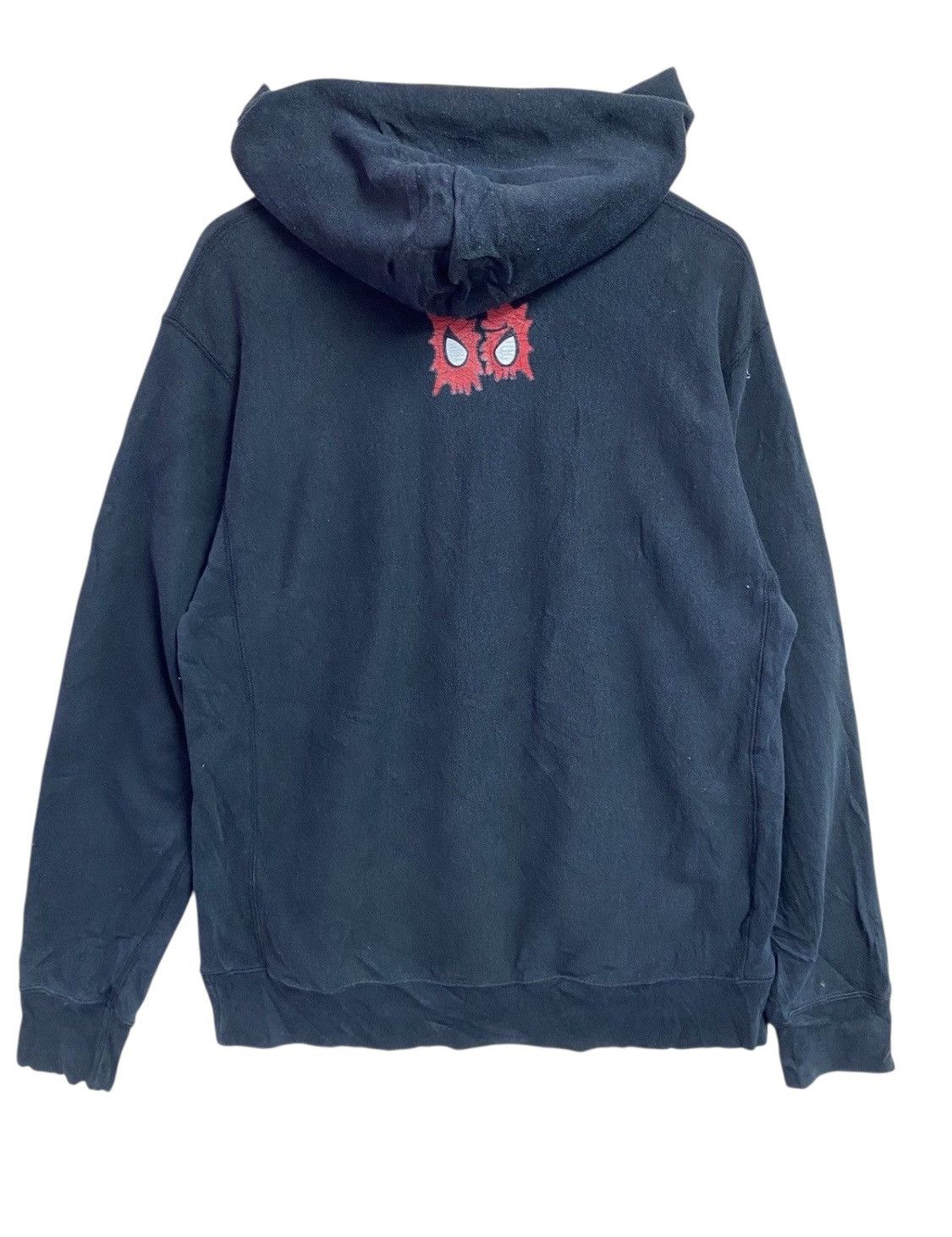 Bape A Bathing Ape (BAPE) x Spider-Man Logo Hoodie Black Size US M / EU 48-50 / 2 - 6 Thumbnail