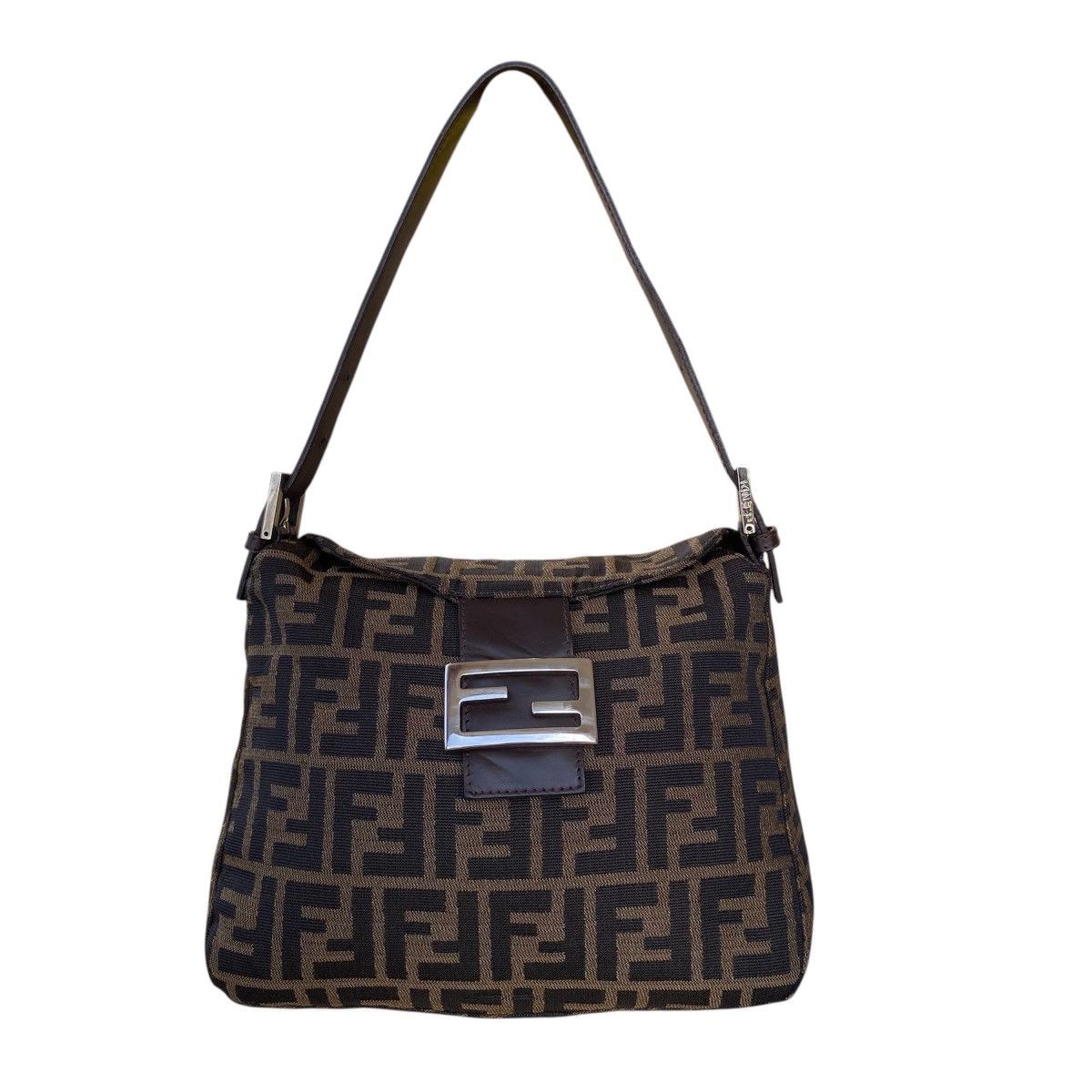 Fendi RARE Vintage Fendi Zucca Double Flap Shoulder Bag Size ONE SIZE - 2 Thumbnail