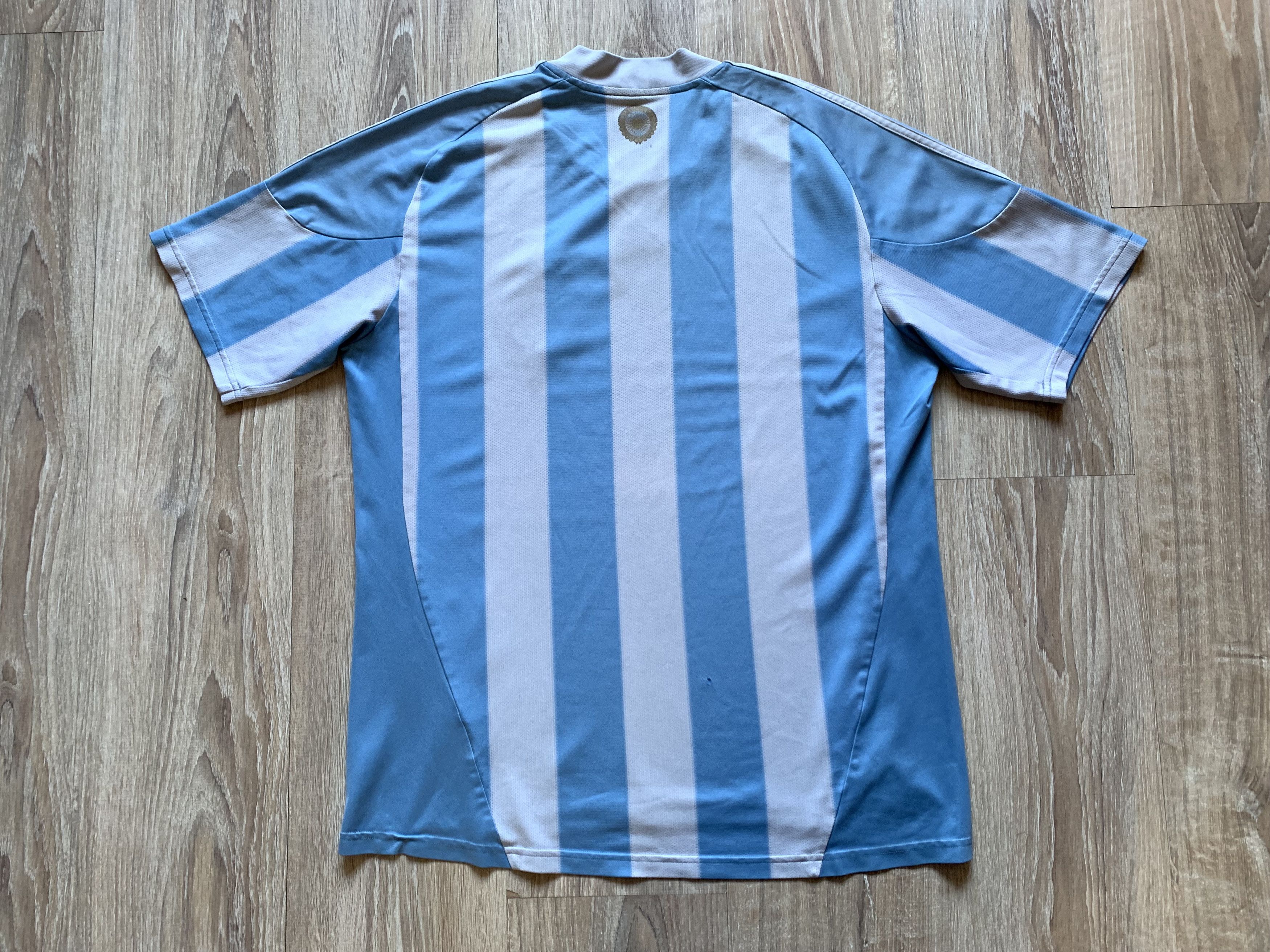 Adidas × Vintage Vintage Adidas Argentina Football Shirt Striped Climacool Size US L / EU 52-54 / 3 - 2 Thumbnail
