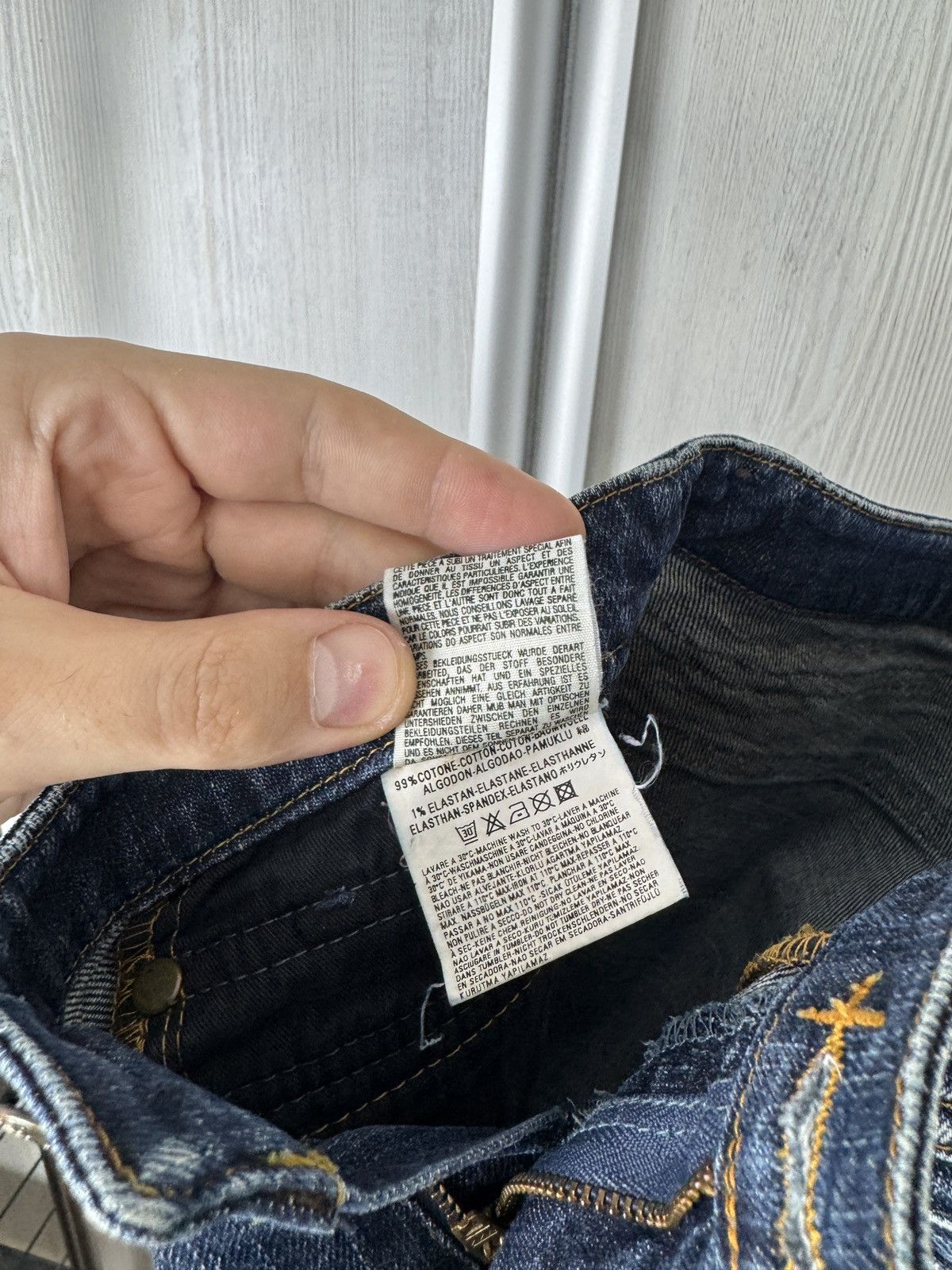 Diesel Diesel vintage y2k blue distressed rap wide flared jeans Size 27" / US 4 / IT 40 - 15 Thumbnail