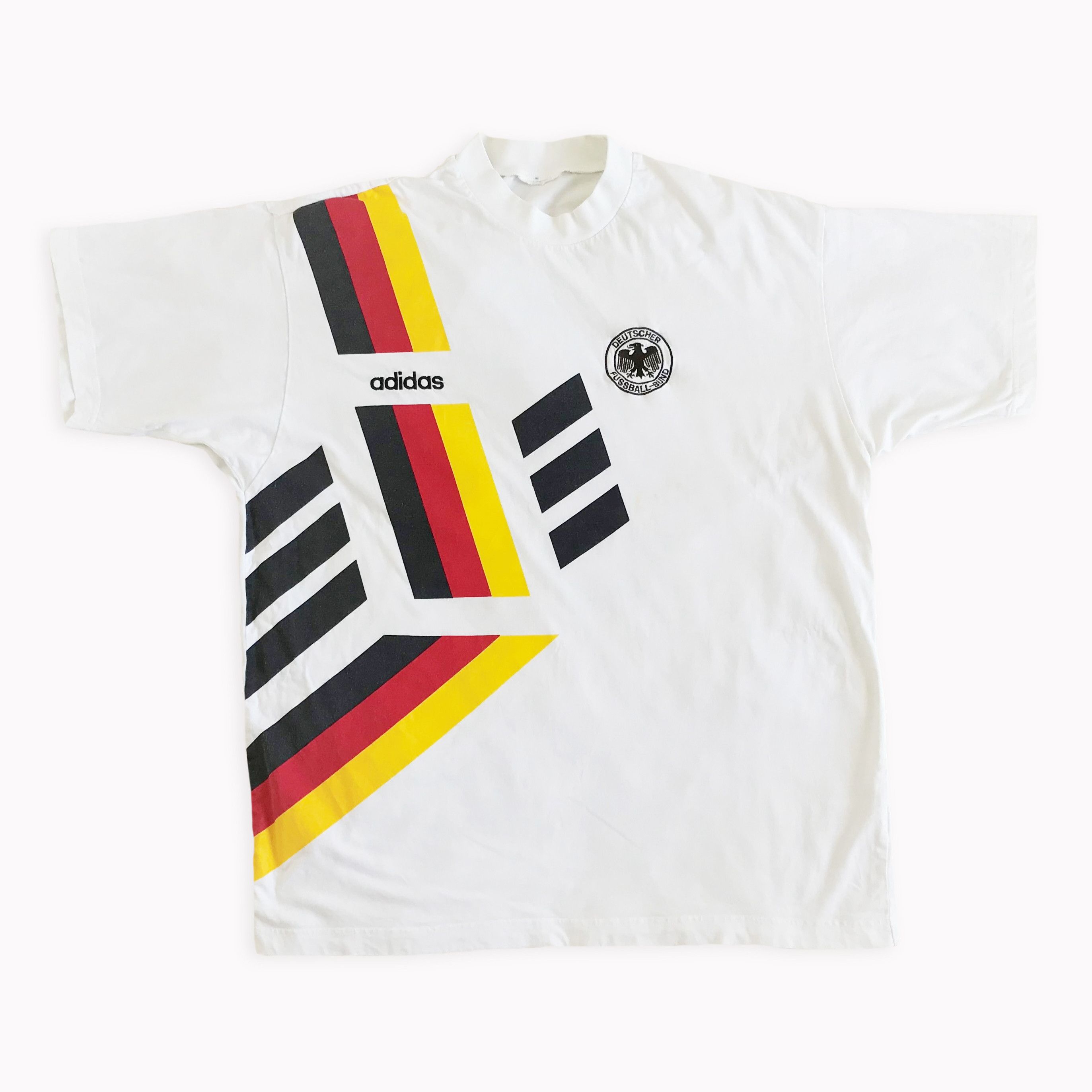 Adidas Vintage 1996 ADIDAS Germany t shirt Jersey Football Retro Size US L / EU 52-54 / 3 - 2 Thumbnail