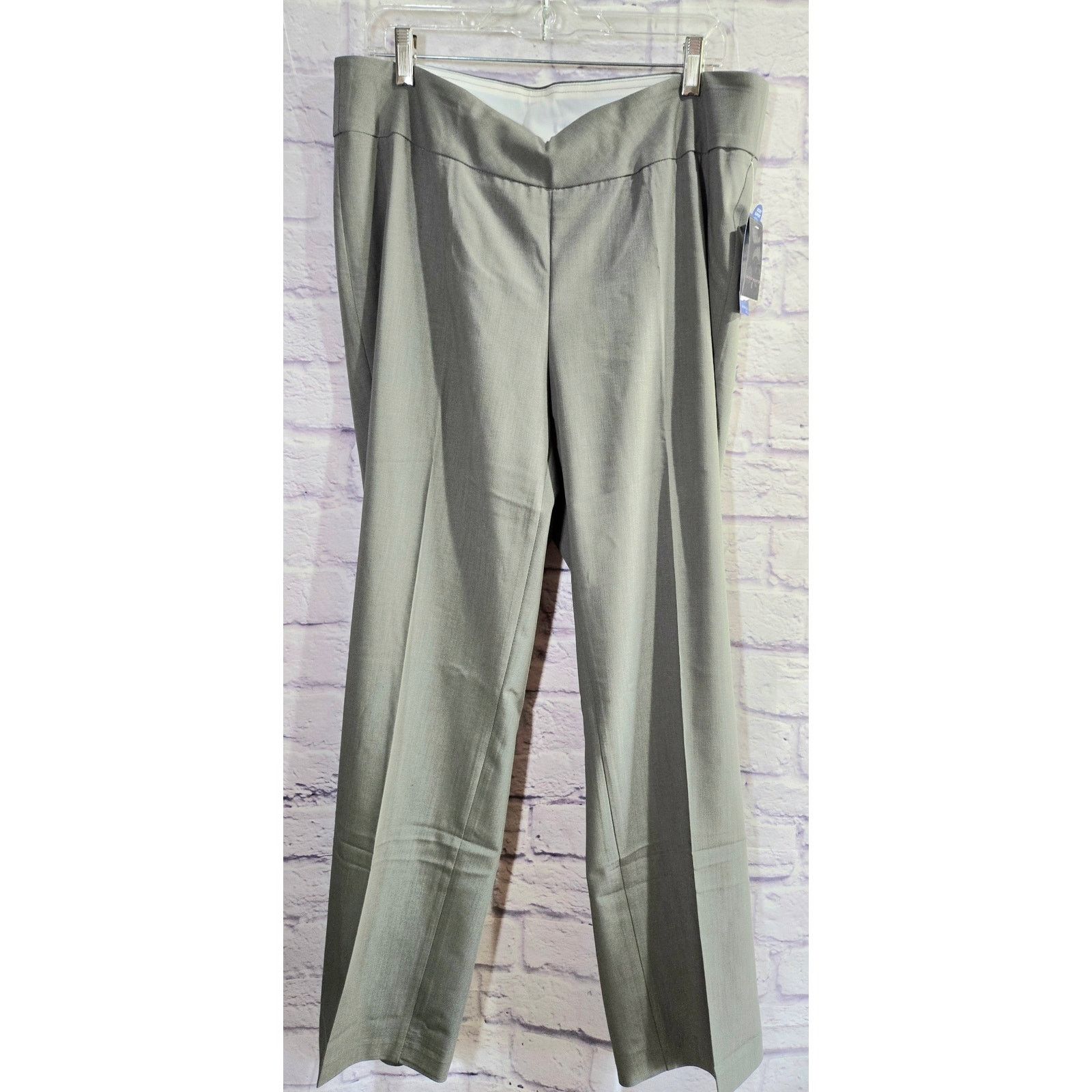 Other Investments II Gray Park Avenue Fit Dress Pants 14W NWTS Size 36" / US 14 / IT 50 - 1 Thumbnail