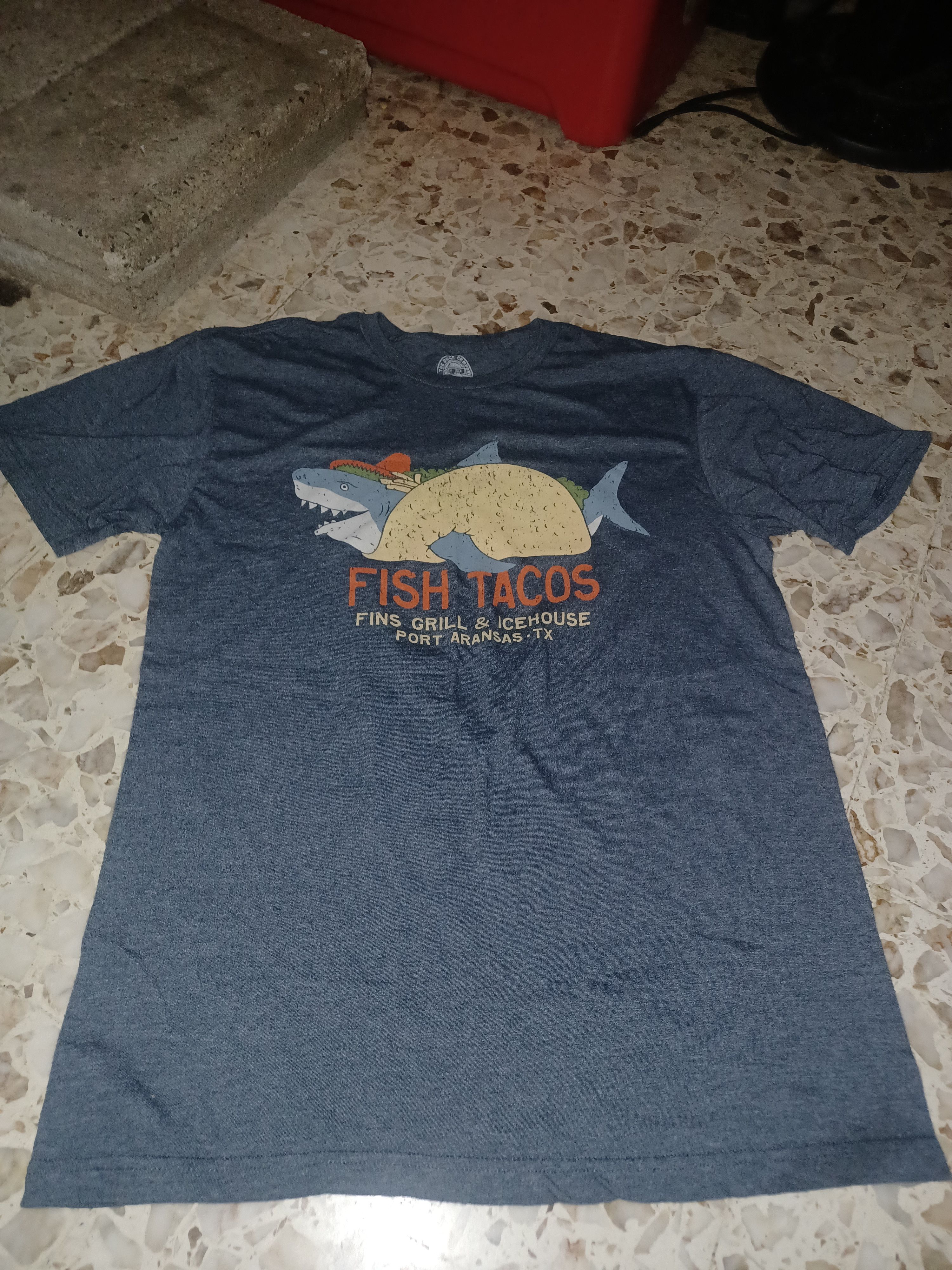 Other Fish Taco Themed Graphic Men's Tee Medium Blue Gray Size US M / EU 48-50 / 2 - 1 Thumbnail