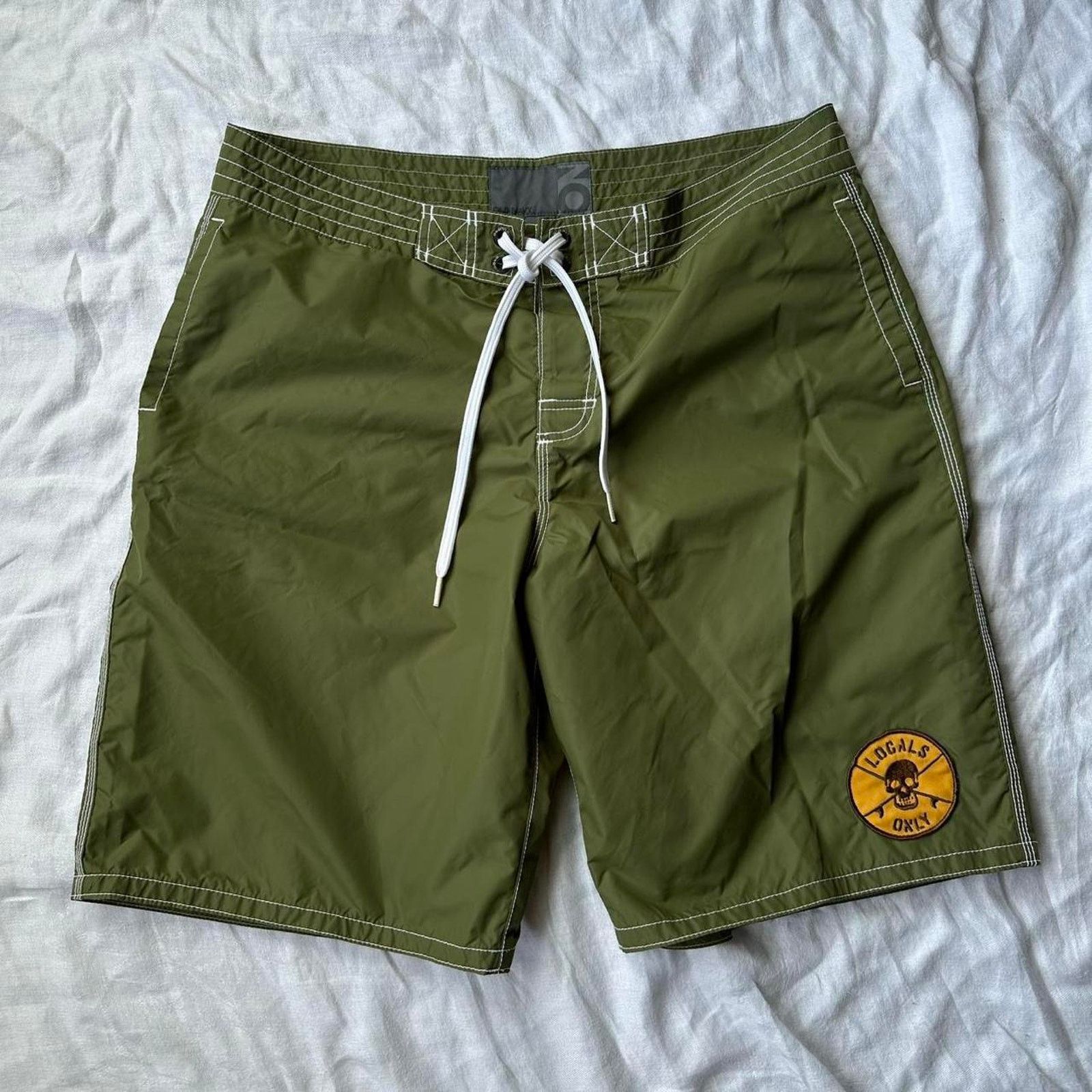Old Navy × Vintage Vintage Y2K Old Navy Skull Board Shorts Swim Surf Suit Size US 35 - 2 Thumbnail