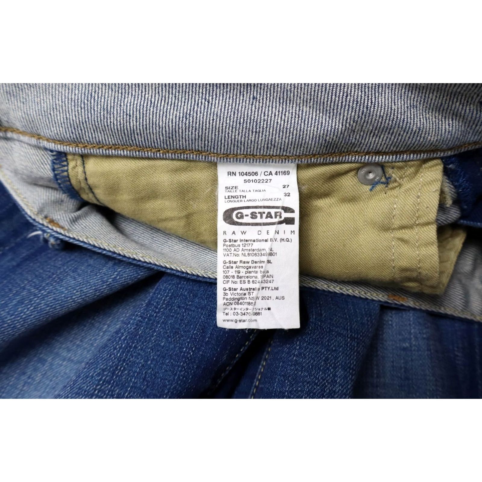 G-Star G-STAR Midge Skinny Jeans Women's W27/L32 Fade Whiskers Stretch Zip Fly Jeans Size 27" / US 4 / IT 40 - 6 Thumbnail