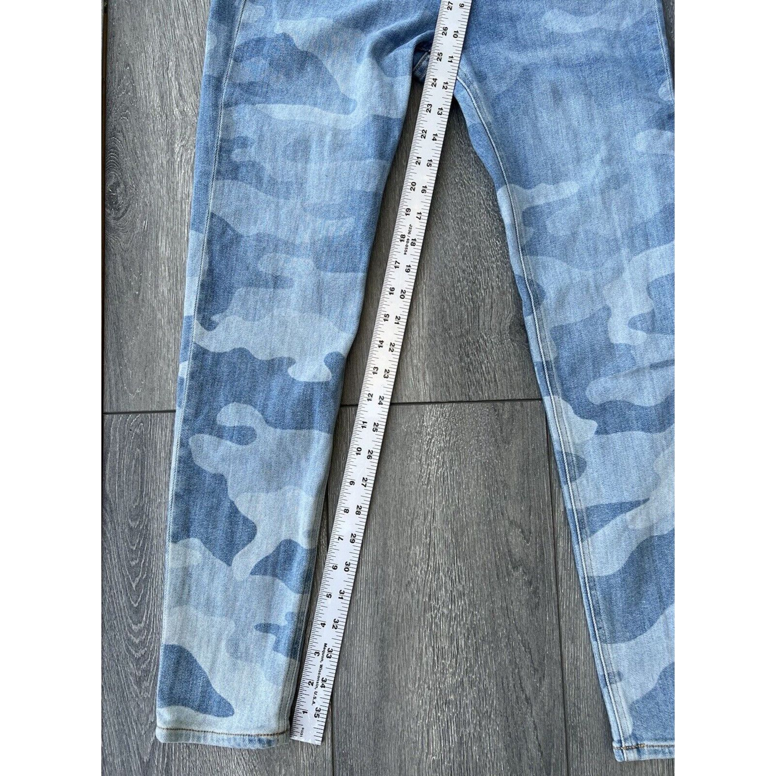Rag & Bone Rag & Bone Cate Faded Camo Ankle Skiny Jeans size 26 A000323 Size 26" / US 2 / IT 38 - 8 Thumbnail