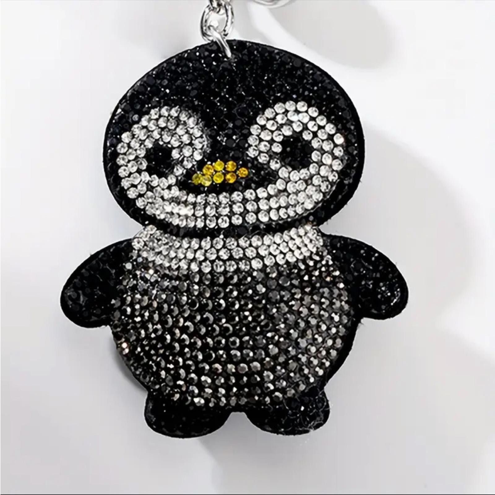 Designer Penguin Keychain Bag Charm with Rhinestones Size ONE SIZE - 4 Thumbnail