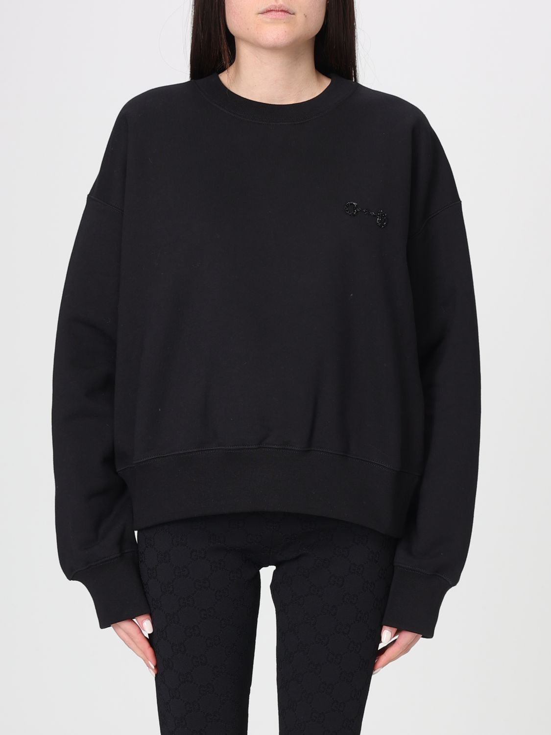 Gucci Gucci Sweatshirt Woman Black Size S / US 4 / IT 40 - 1 Thumbnail