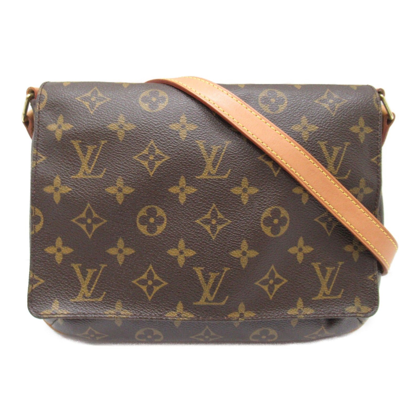 Louis Vuitton Louis Vuitton Musette Tango Long Shoulder Bag Coated Canvas Monogram Brown Size ONE SIZE - 1 Thumbnail