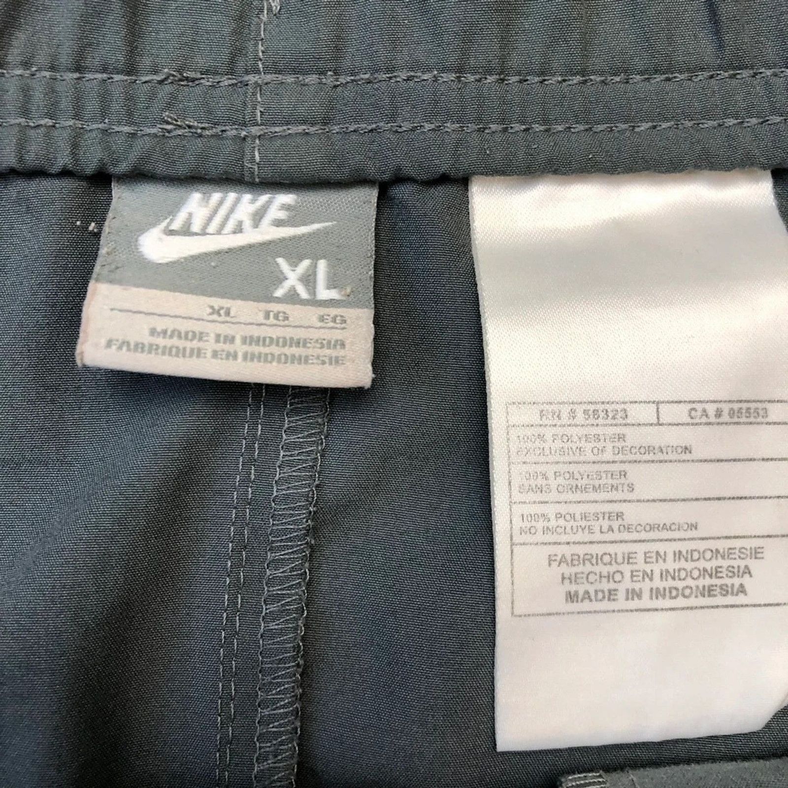 Nike × Vintage Nike Sportswear Shorts XL Swoosh Spellout Pocketed Gym Pants Size US 43 - 6 Thumbnail