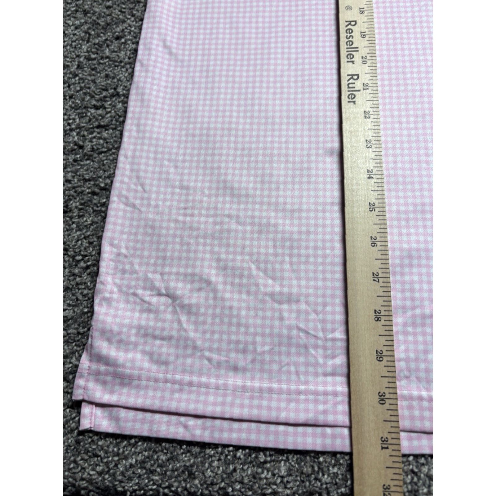 Vintage Donald Ross Polo Shirt Mens Large Pink Gingham Check Performance Golf Shirt Size US L / EU 52-54 / 3 - 3 Thumbnail