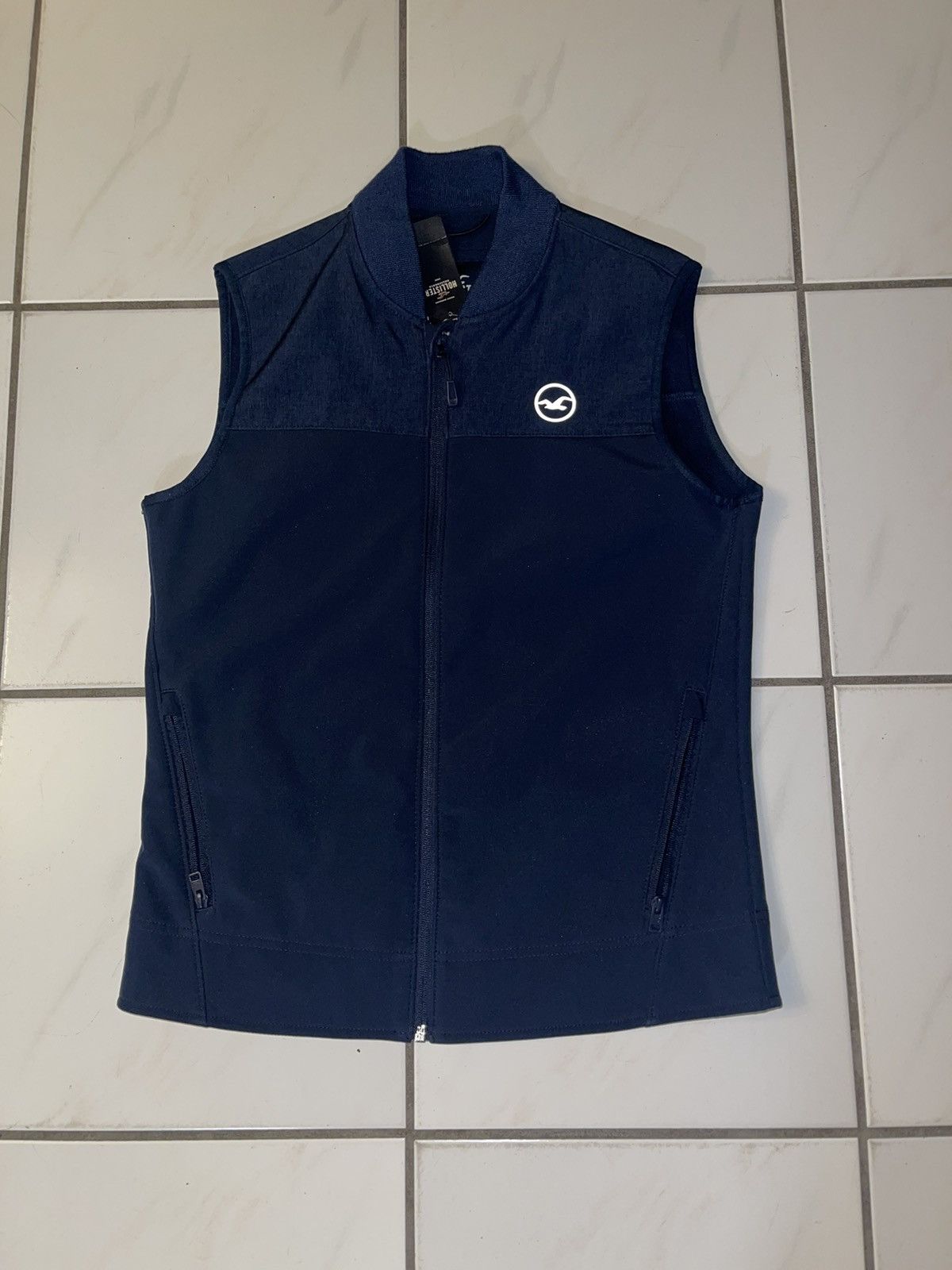 Hollister Hollister Softshell Vest Jacket Mens XS Blue Full Zip Size US XS / EU 42 / 0 - 2 Thumbnail