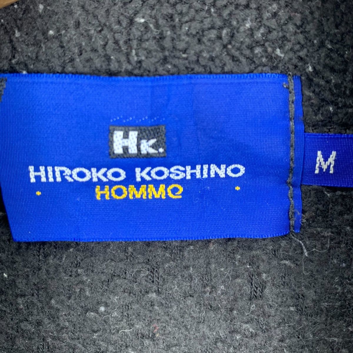 Hiroko Koshino Homme × Vintage Vintage HIROKO KOSHINO Homme Japanese Fleece Zipper Sweater Size US M / EU 48-50 / 2 - 7 Thumbnail