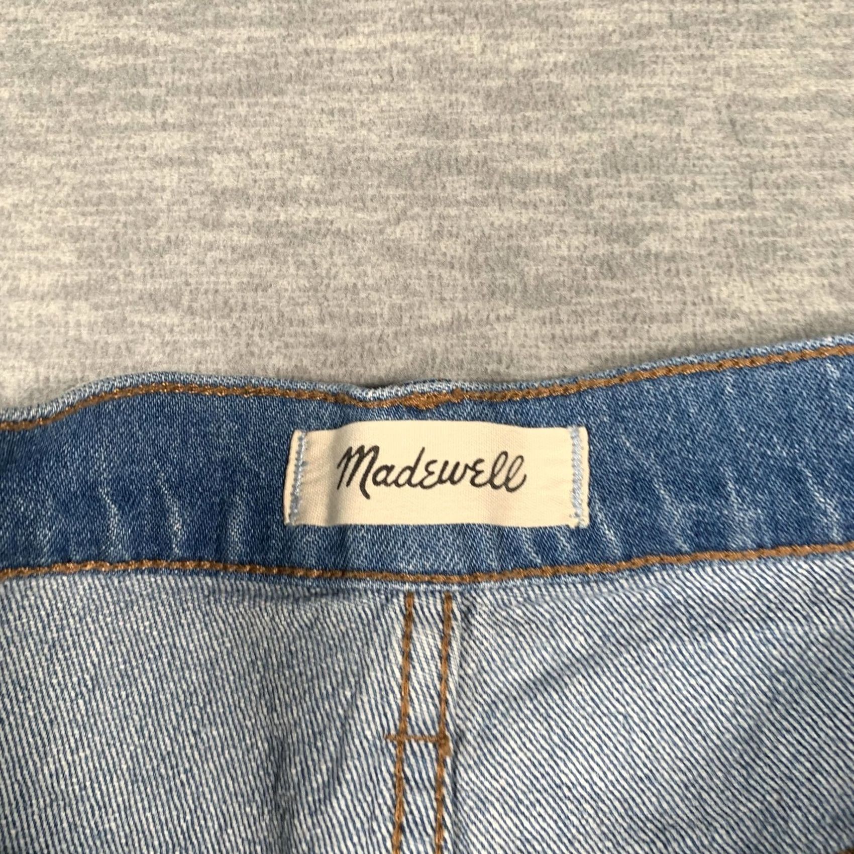 Madewell Madewell Jeans Womens 27 Blue The High-Rise Slim Boyjean Distressed Raw Hem Size 27" / US 4 / IT 40 - 7 Thumbnail