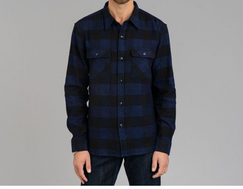 Japanese Brand × The Flat Head The flat head block check work flannel Size US M / EU 48-50 / 2 - 10 Thumbnail